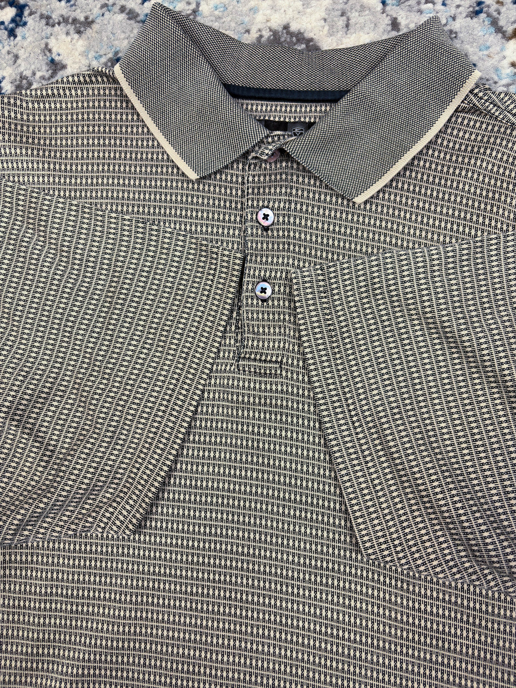 Vintage Nike Golf Embroidered Sleeve Logo 1/4 Button Up Shirt Size Large