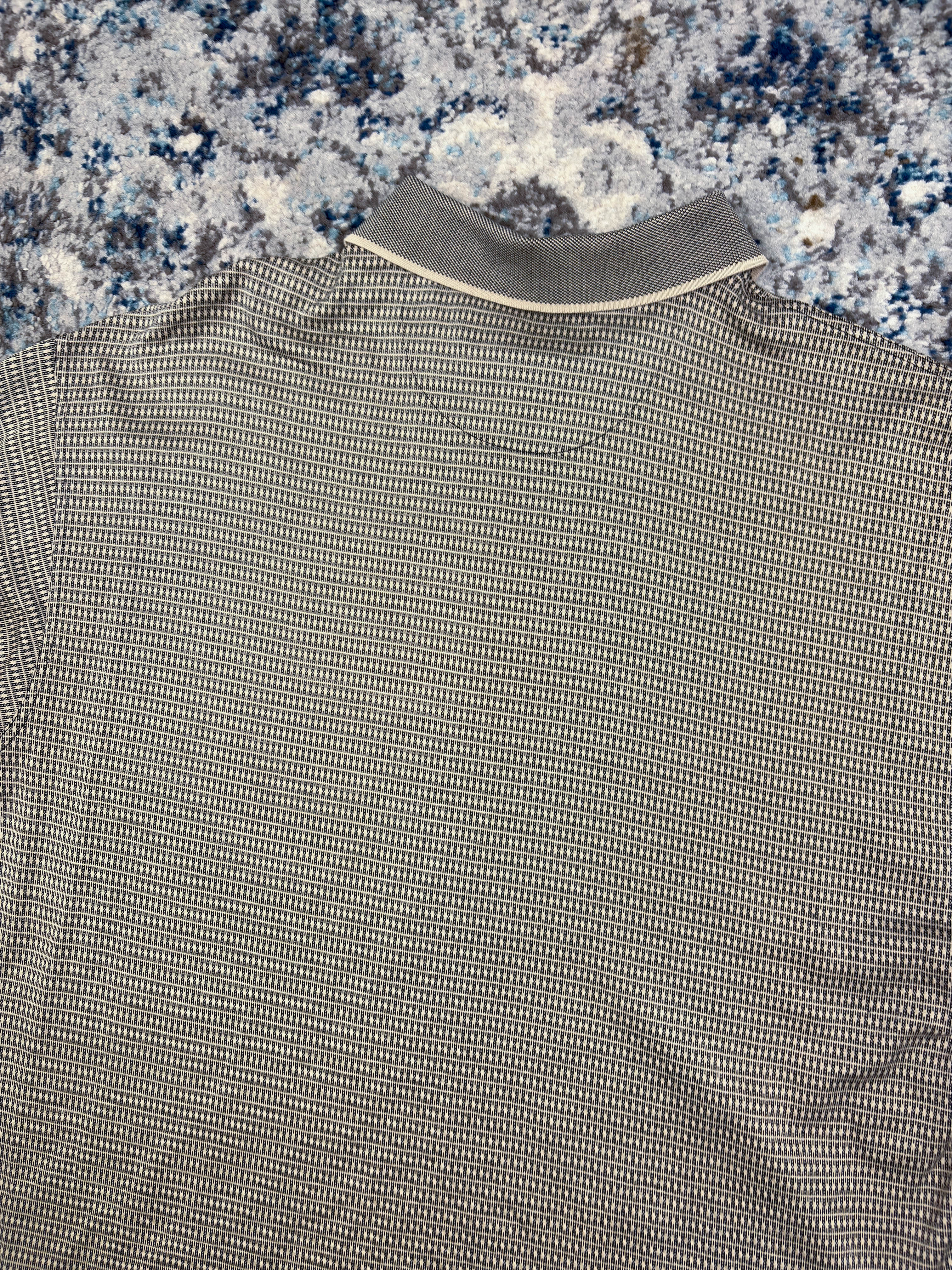 Vintage Nike Golf Embroidered Sleeve Logo 1/4 Button Up Shirt Size Large