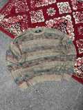 Vintage TSA USA Geometric Pattern Pullover Knit Sweater Size Medium