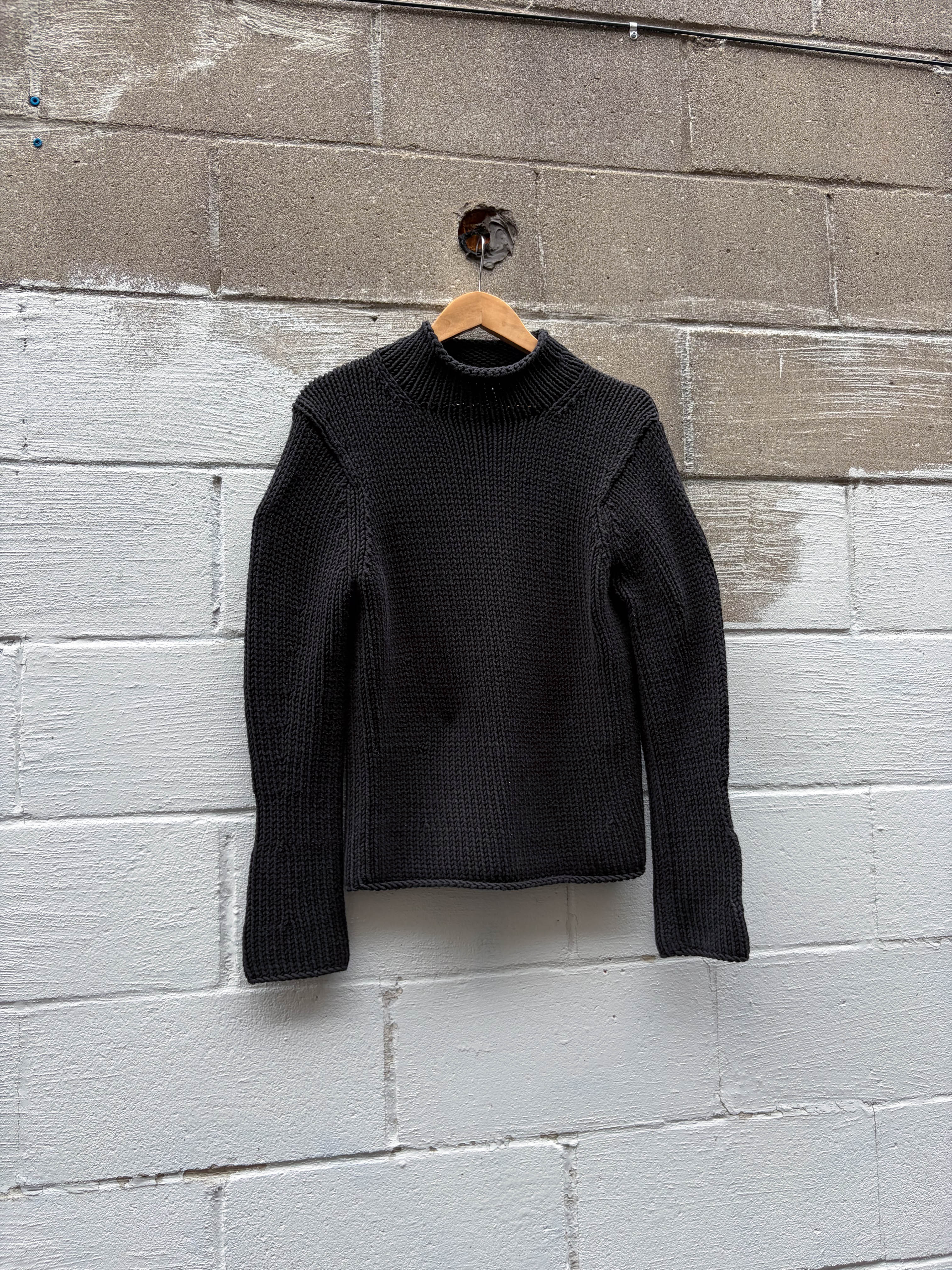Vintage Womens Gap Mockneck Pullover Knit Sweater Size Large