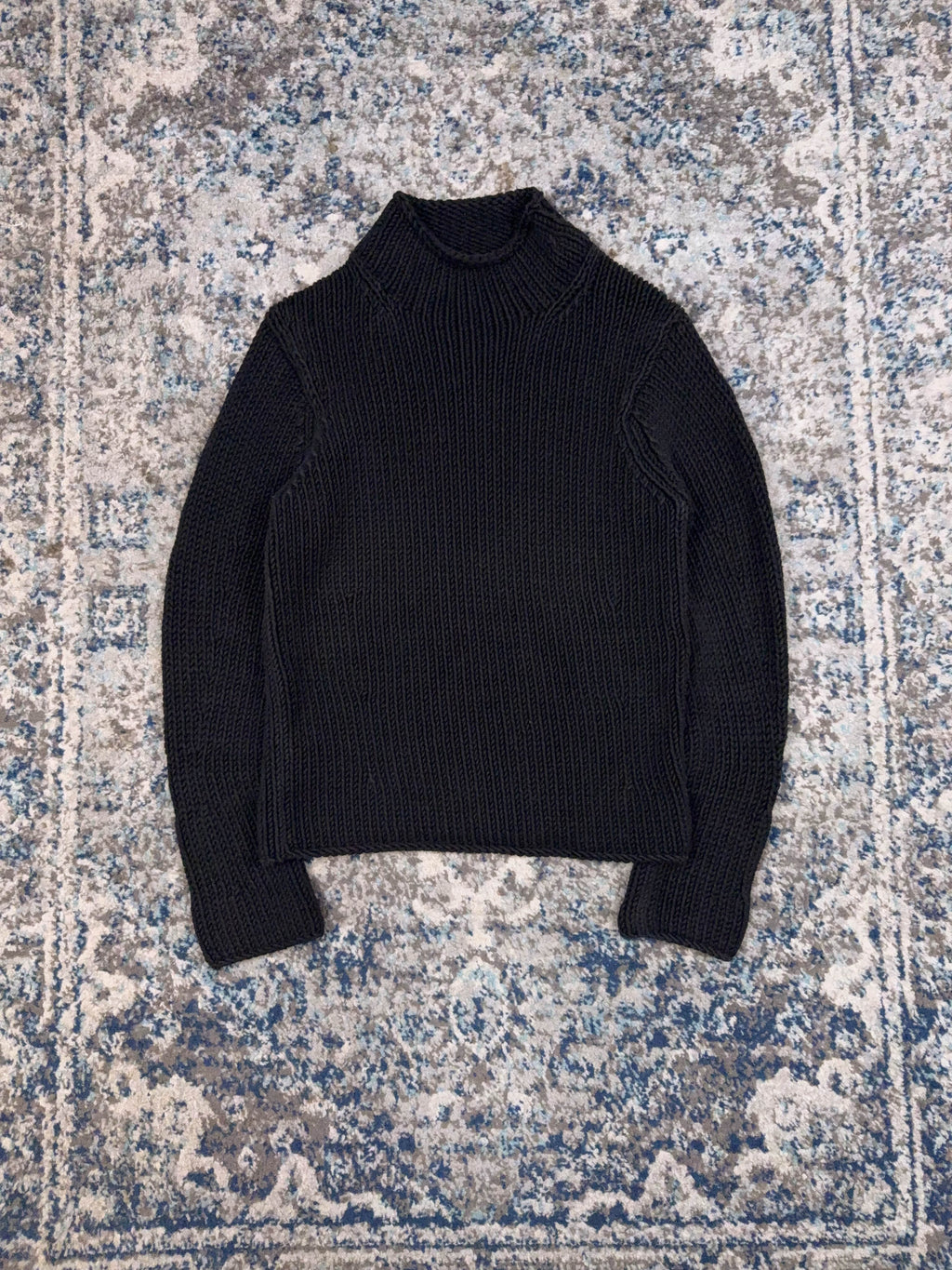 Vintage Womens Gap Mockneck Pullover Knit Sweater Size Large