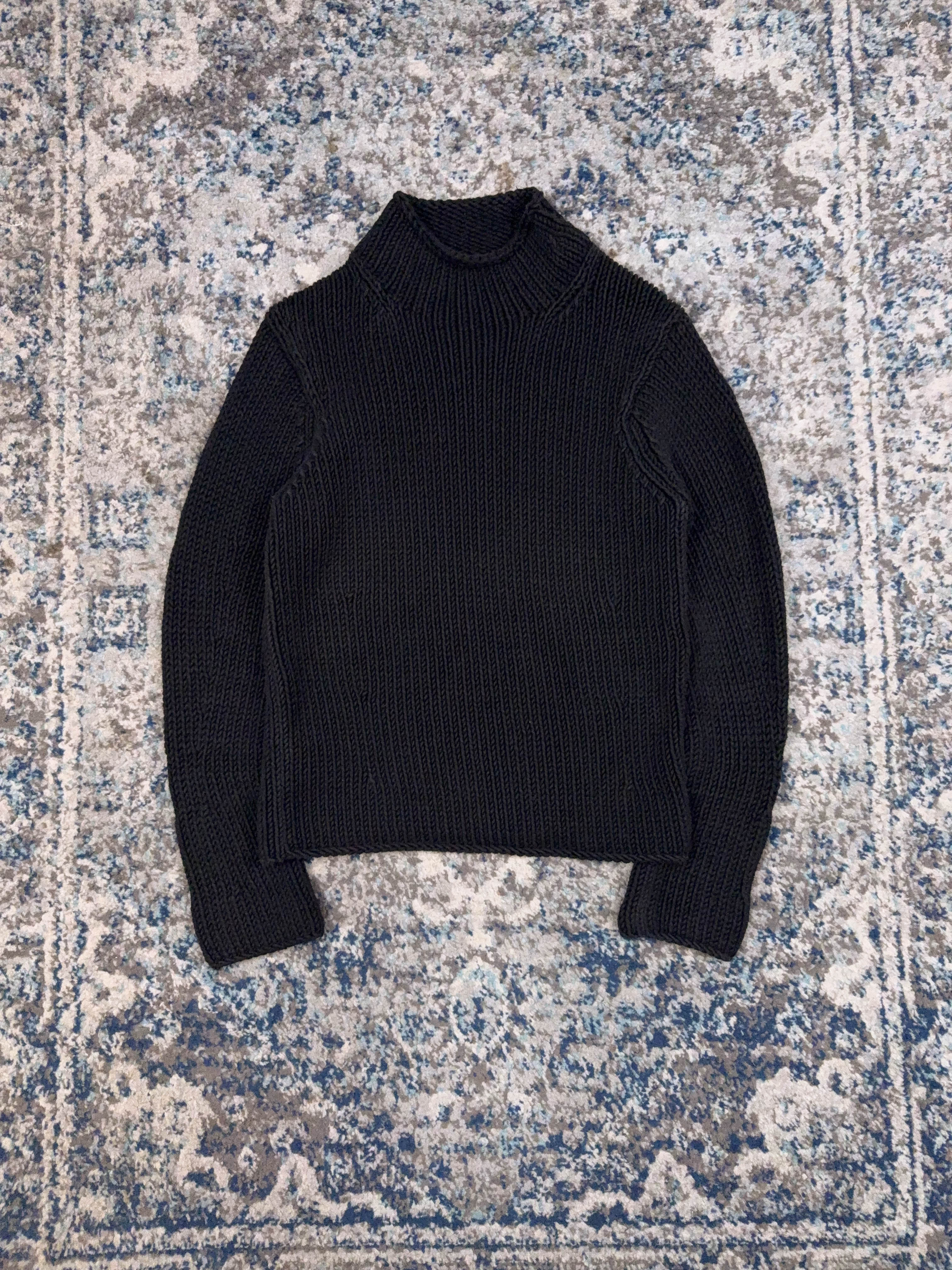 Vintage Womens Gap Mockneck Pullover Knit Sweater Size Large