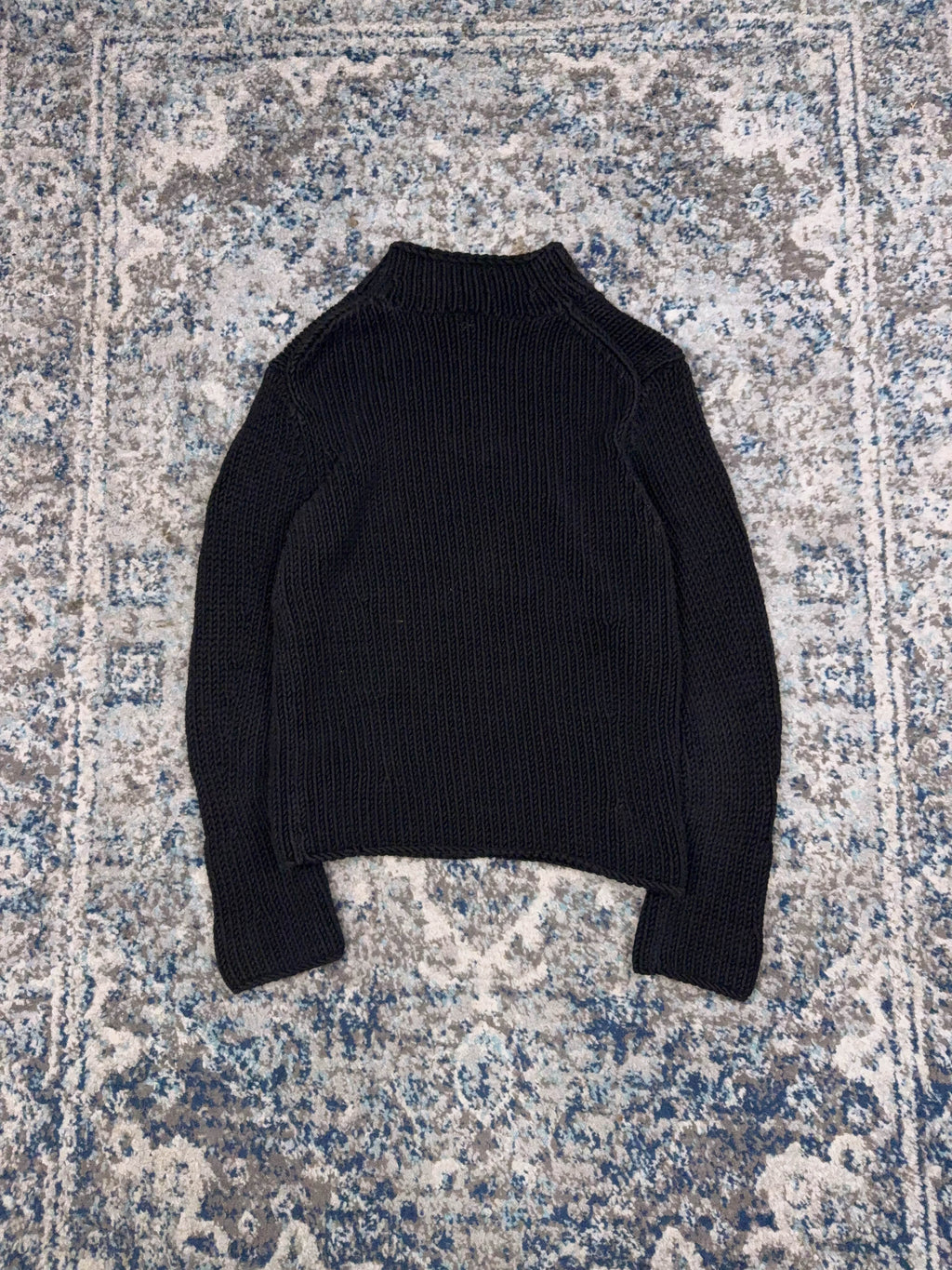 Vintage Womens Gap Mockneck Pullover Knit Sweater Size Large