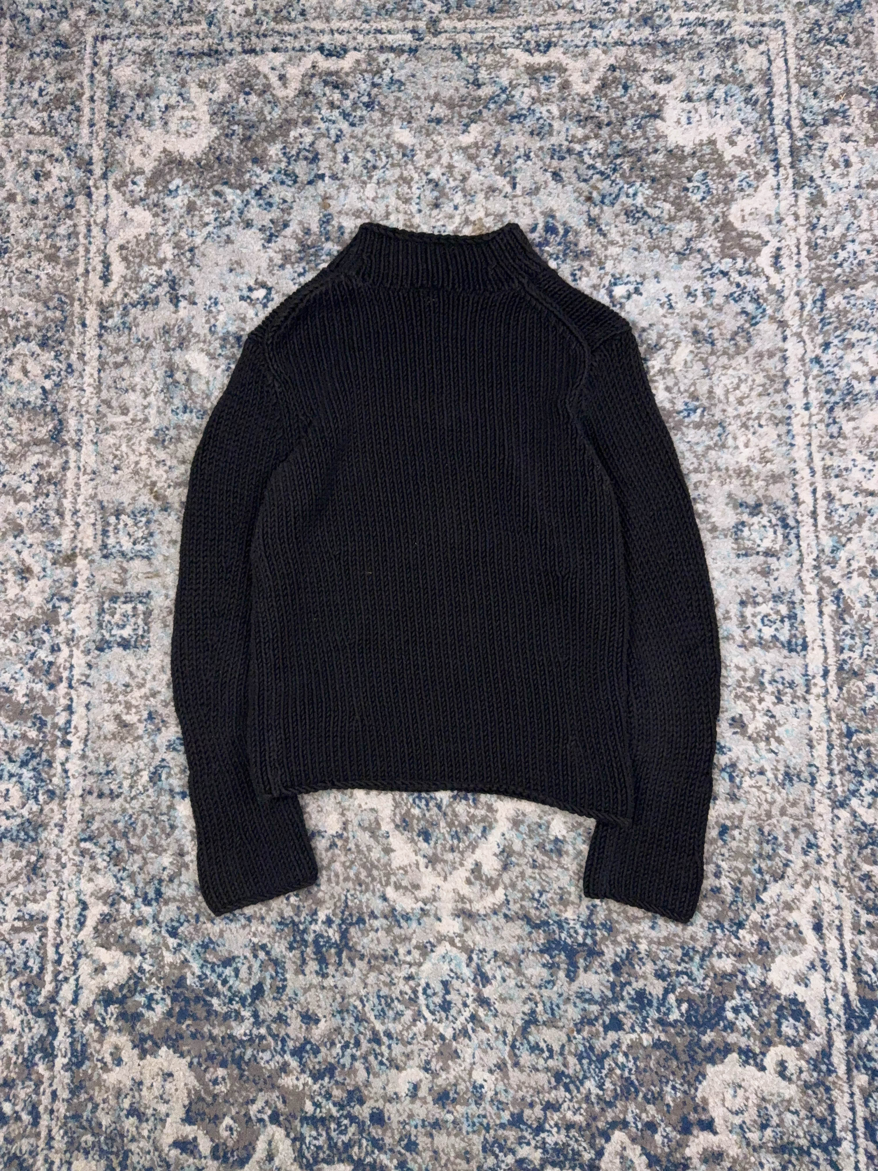 Vintage Womens Gap Mockneck Pullover Knit Sweater Size Large