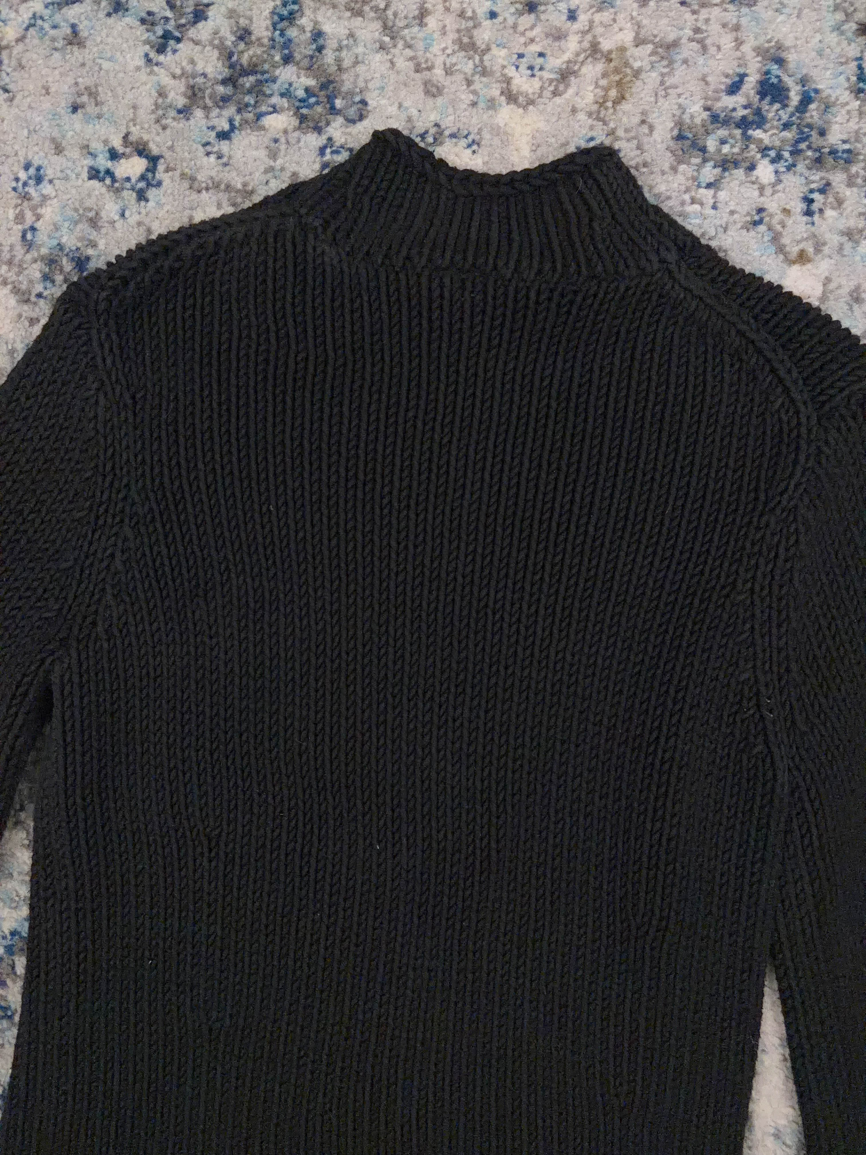 Vintage Womens Gap Mockneck Pullover Knit Sweater Size Large