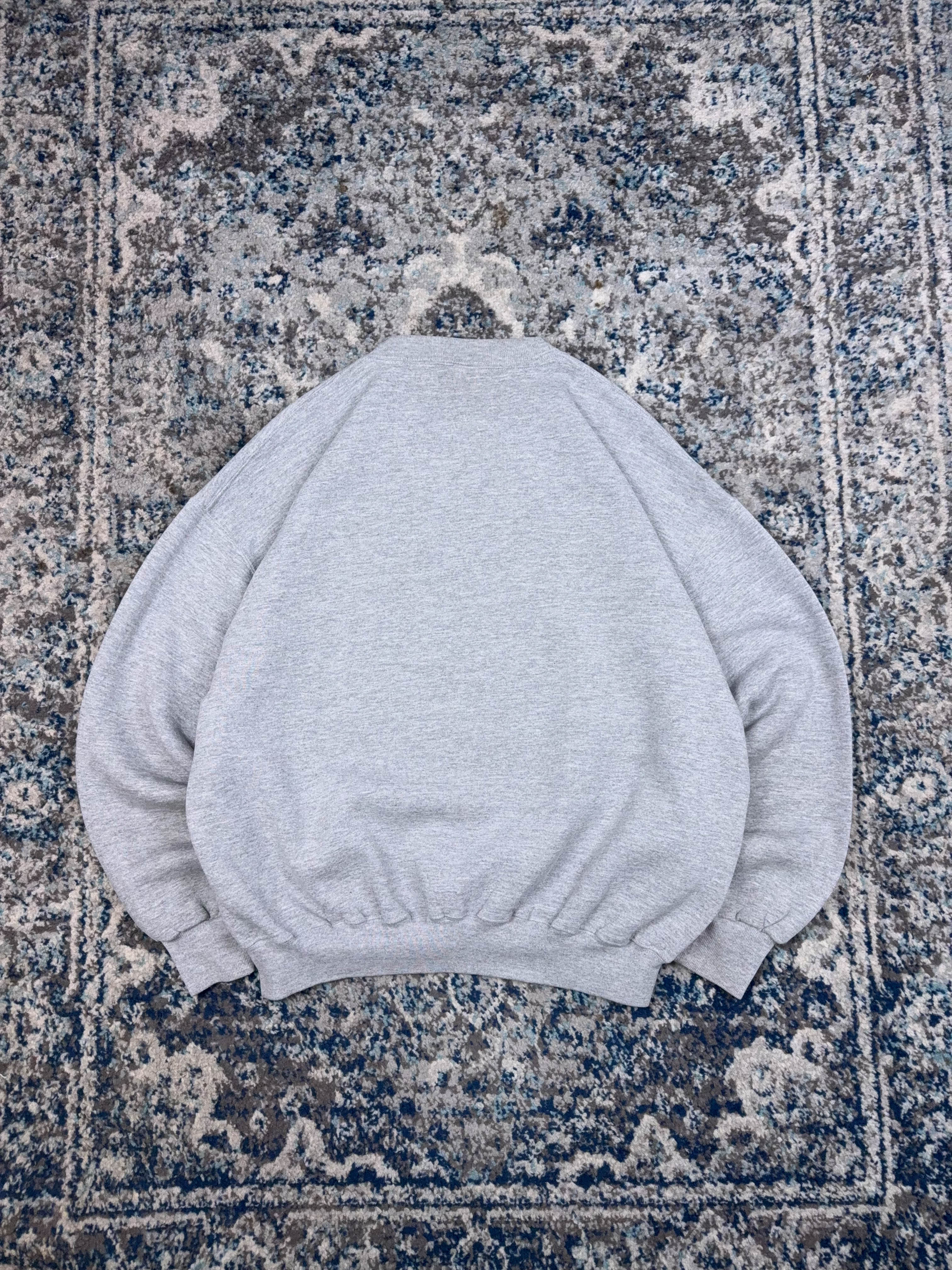 Vintage 90s Xavier University NCAA Embroidered Spellout Sweatshirt Size 2XL