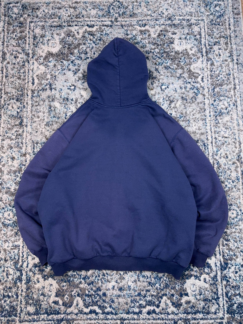 Vintage Carhartt Embroidered Thermal Lined Full Zip Sweatshirt Size 2XL