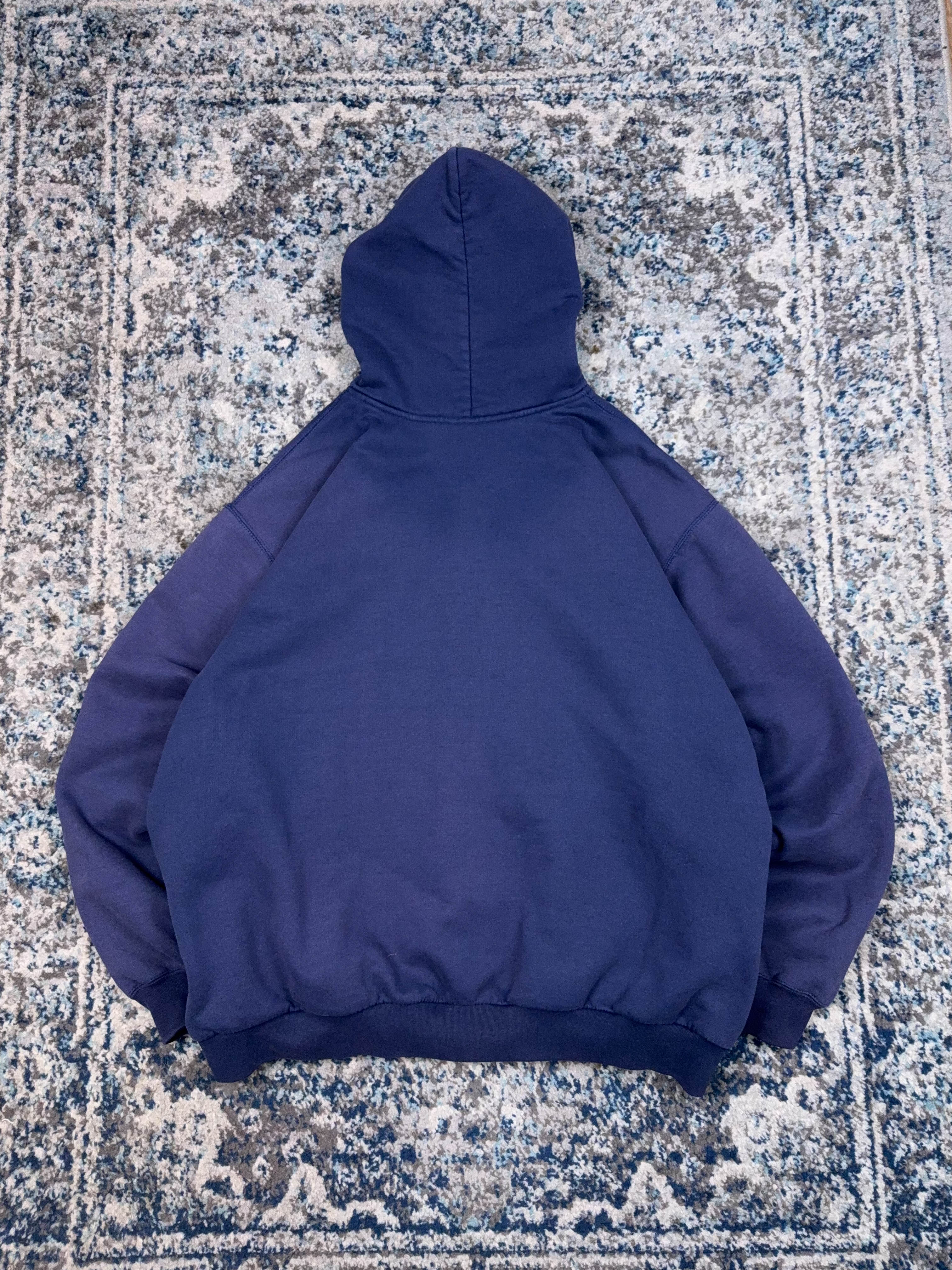 Vintage Carhartt Embroidered Thermal Lined Full Zip Sweatshirt Size 2XL