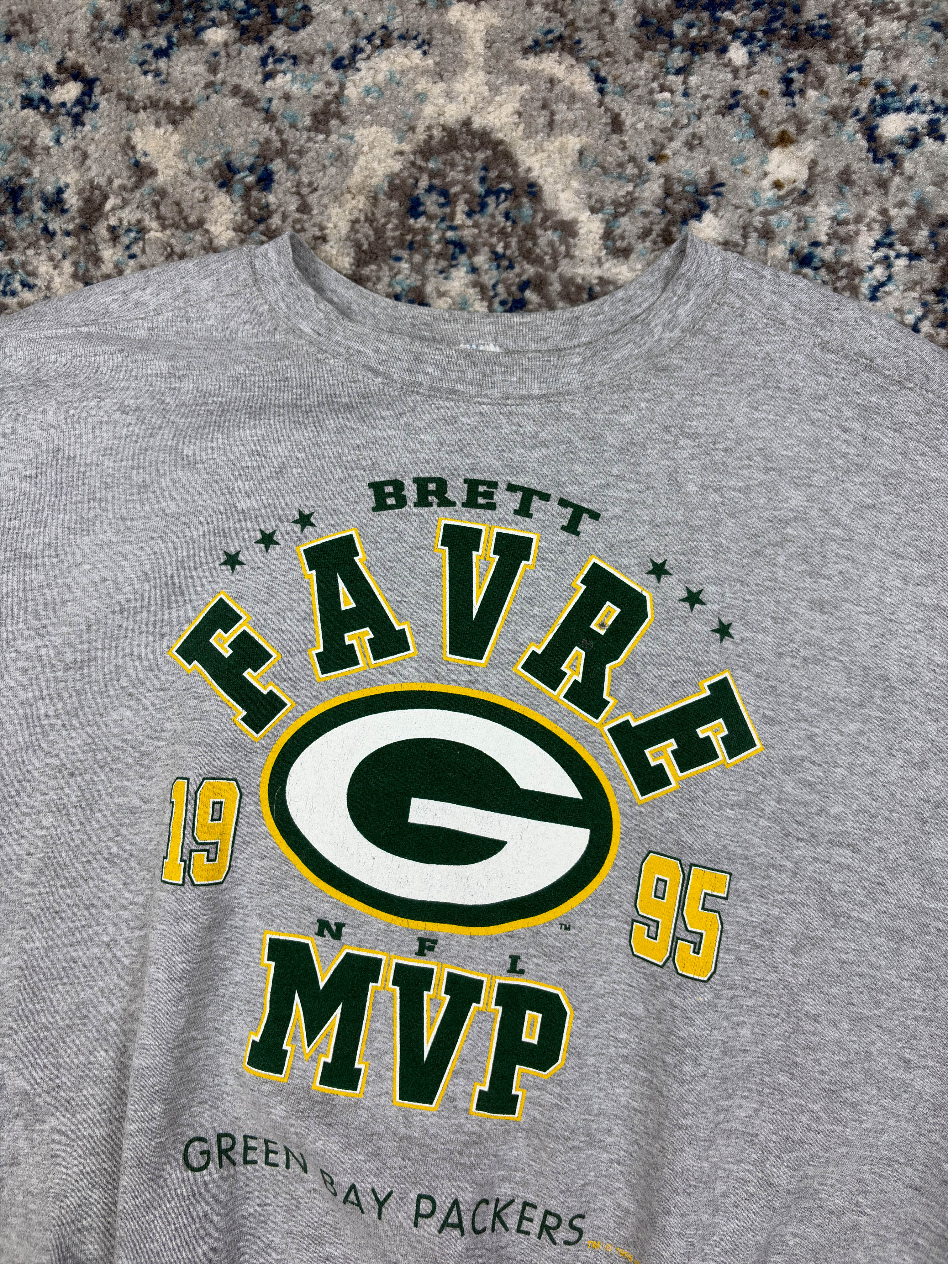 Vintage 1995 Brett Favre Green Bay Packers NFL Starter Sweatshirt Size XL