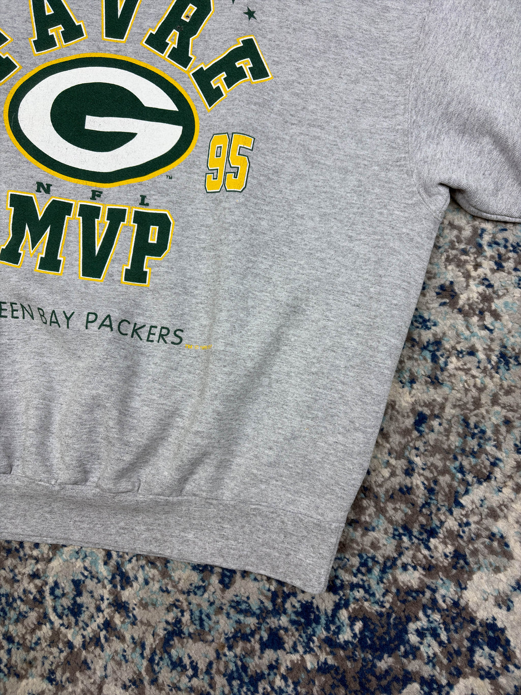 Vintage 1995 Brett Favre Green Bay Packers NFL Starter Sweatshirt Size XL