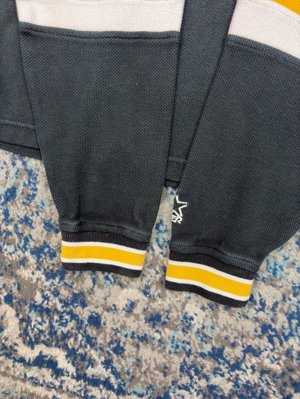 Vintage Pittsburgh Steelers NFL Embroidered Logo 1/4 Zip Sweatshirt Size Large