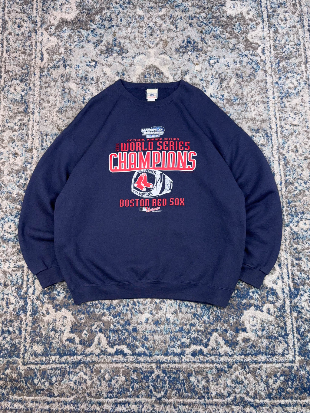 Vintage 2004 Boston Red Sox MLB Ring Graphic Sweatshirt Size XL