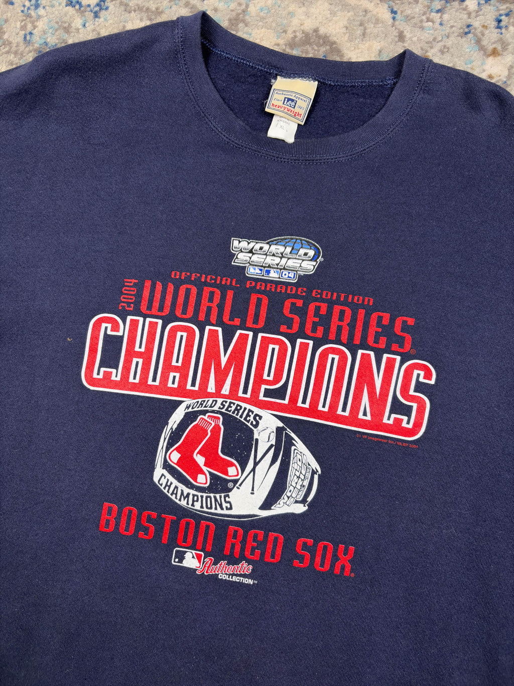 Vintage 2004 Boston Red Sox MLB Ring Graphic Sweatshirt Size XL