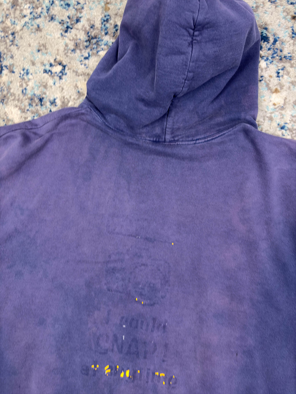 Vintage Orange County Choppers Flame Graphic Hooded Sweatshirt Size Large