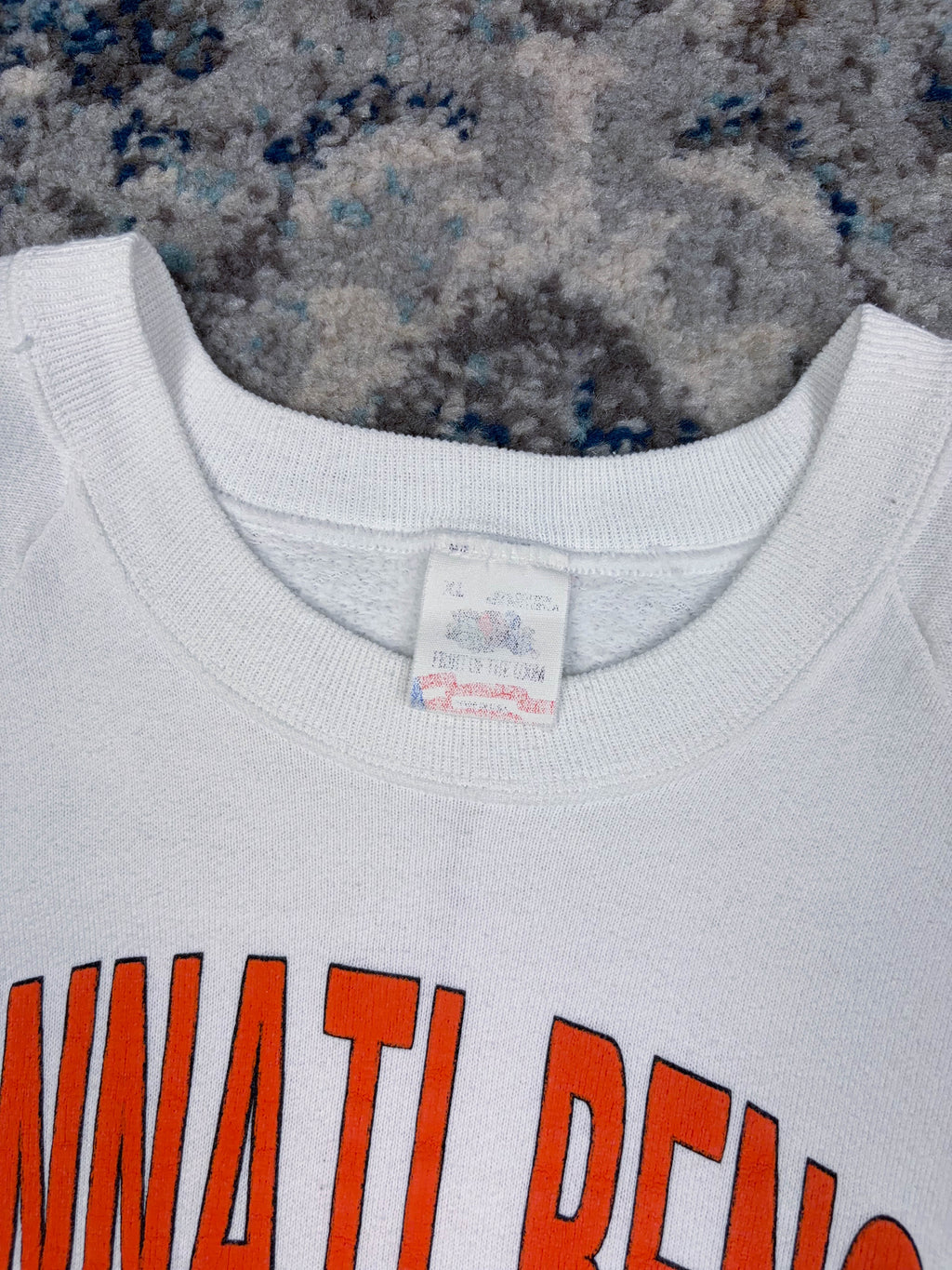 Vintage 1988 Cincinnati Bengals NFL Helmet Graphic Football Sweatshirt Size XL