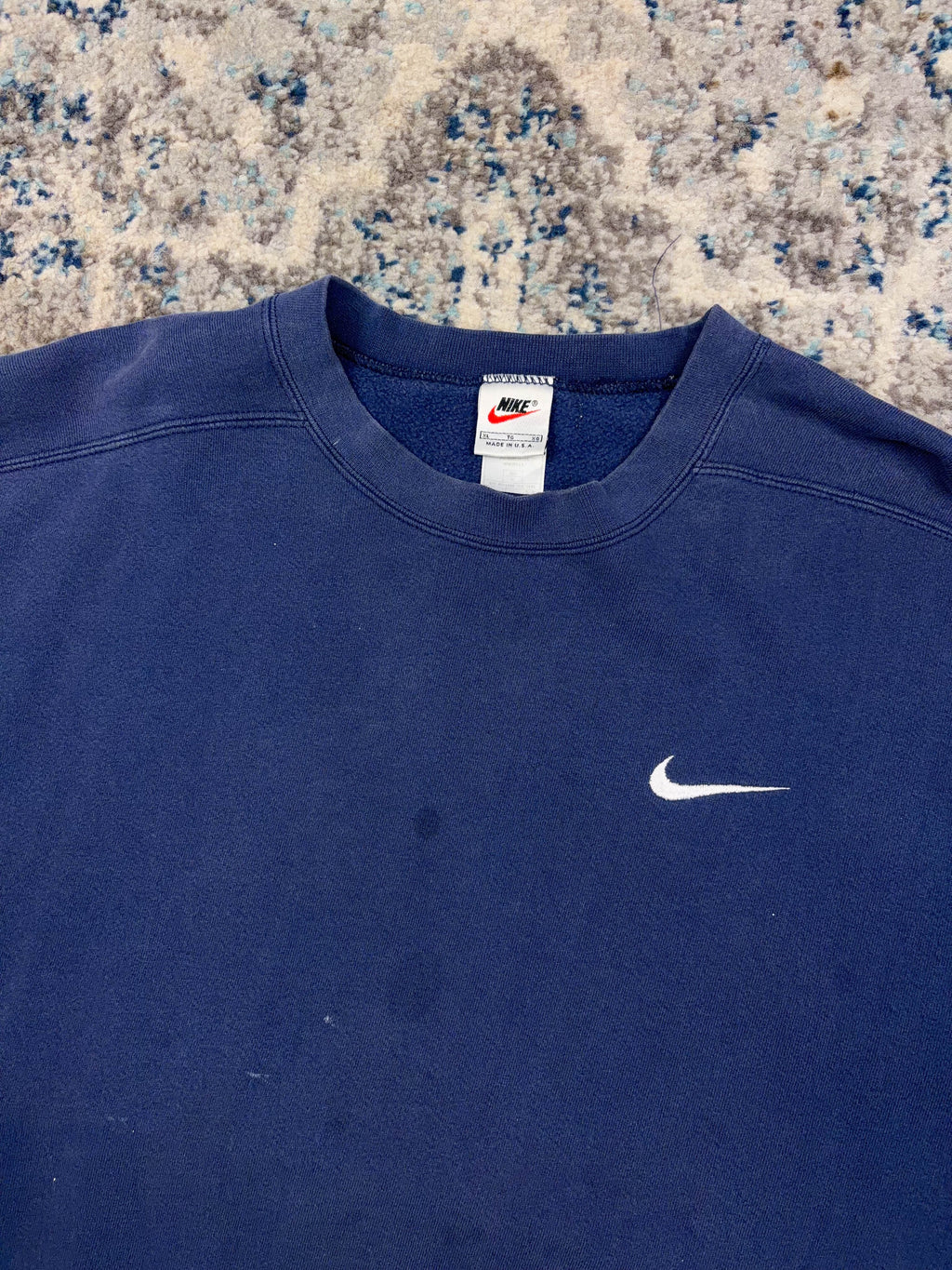 Vintage 90s Nike Embroidered Mini Swoosh Crewneck Sweatshirt Size XL
