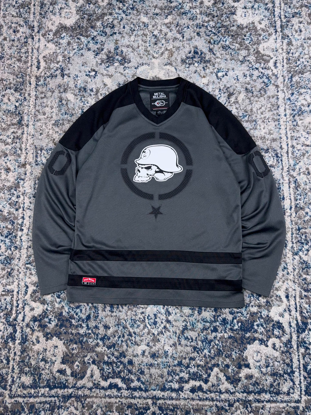 Vintage Y2K Metal Mulisha Graphic Logo Long Sleeve Jersey Size Medium
