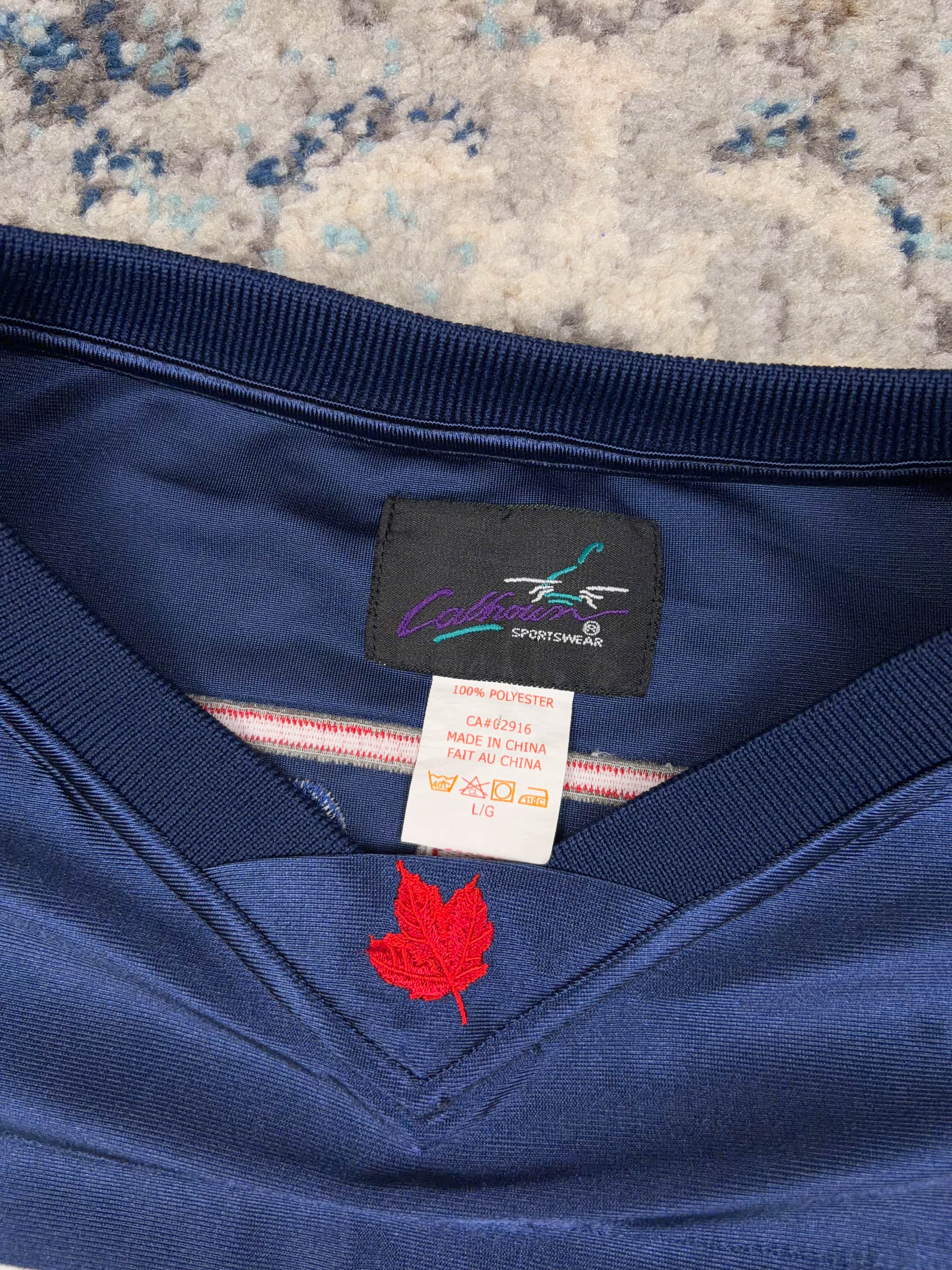 Vintage Molson I Am Canadian Beer Promo Football Jersey Size Large