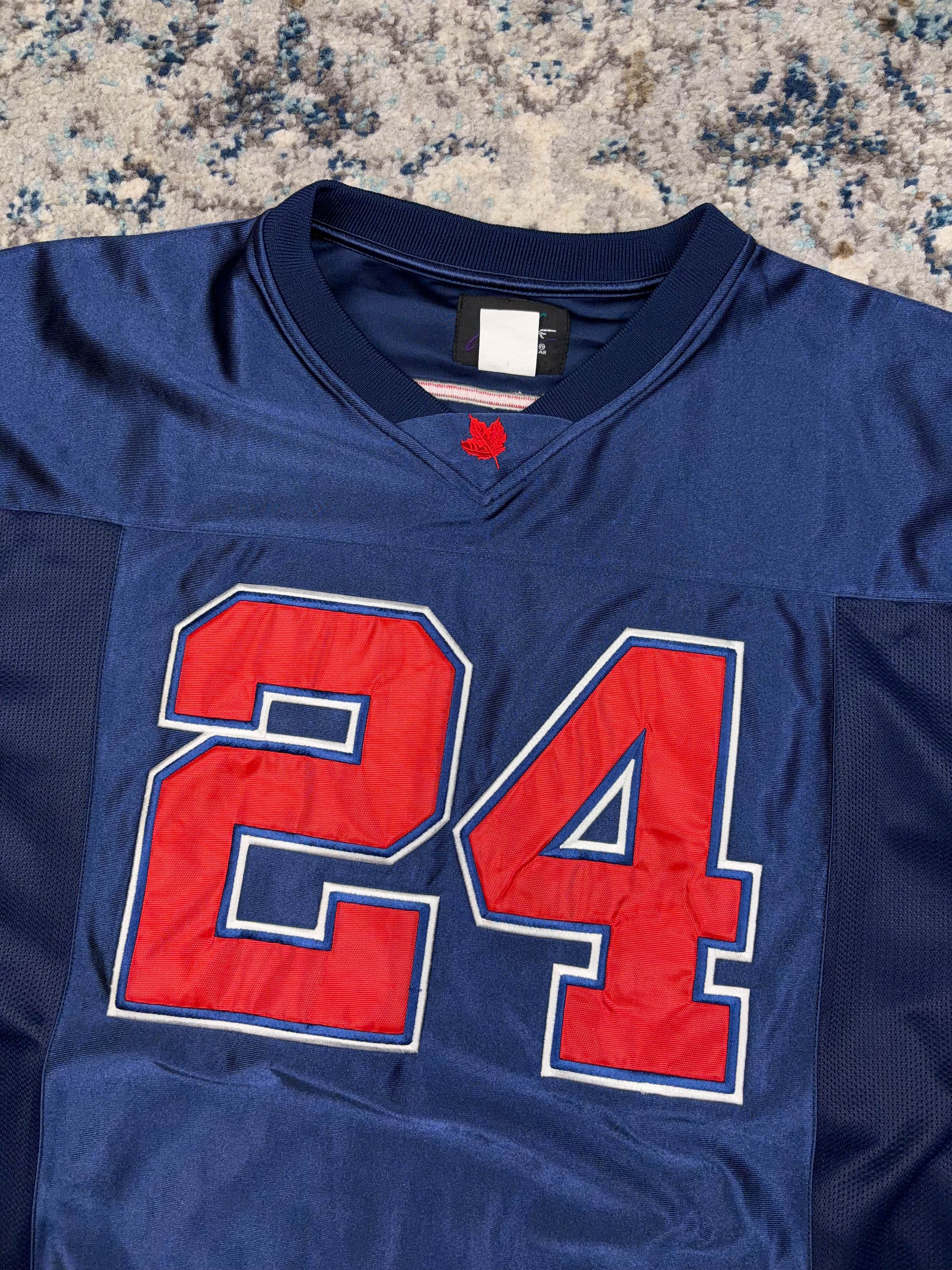 Vintage Molson I Am Canadian Beer Promo Football Jersey Size Large