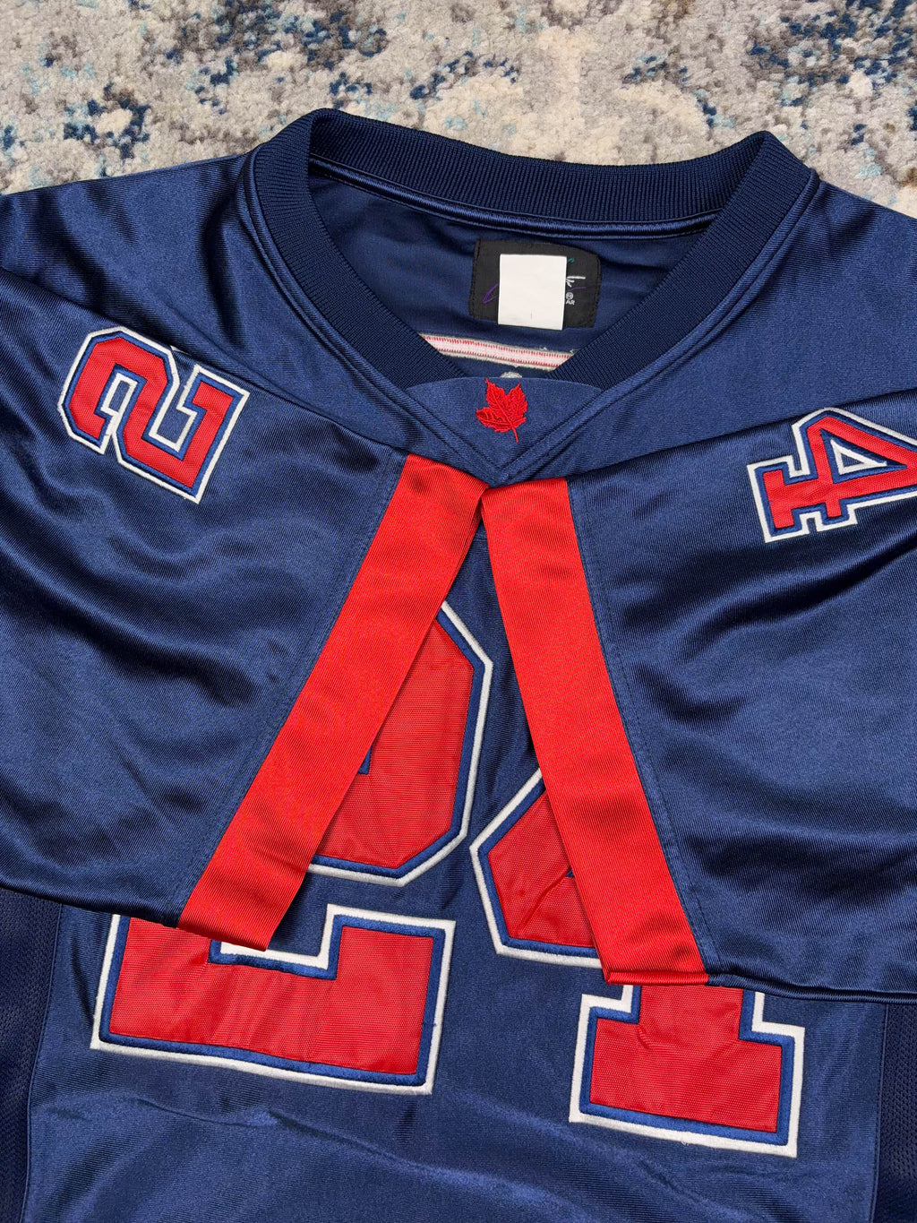 Vintage Molson I Am Canadian Beer Promo Football Jersey Size Large