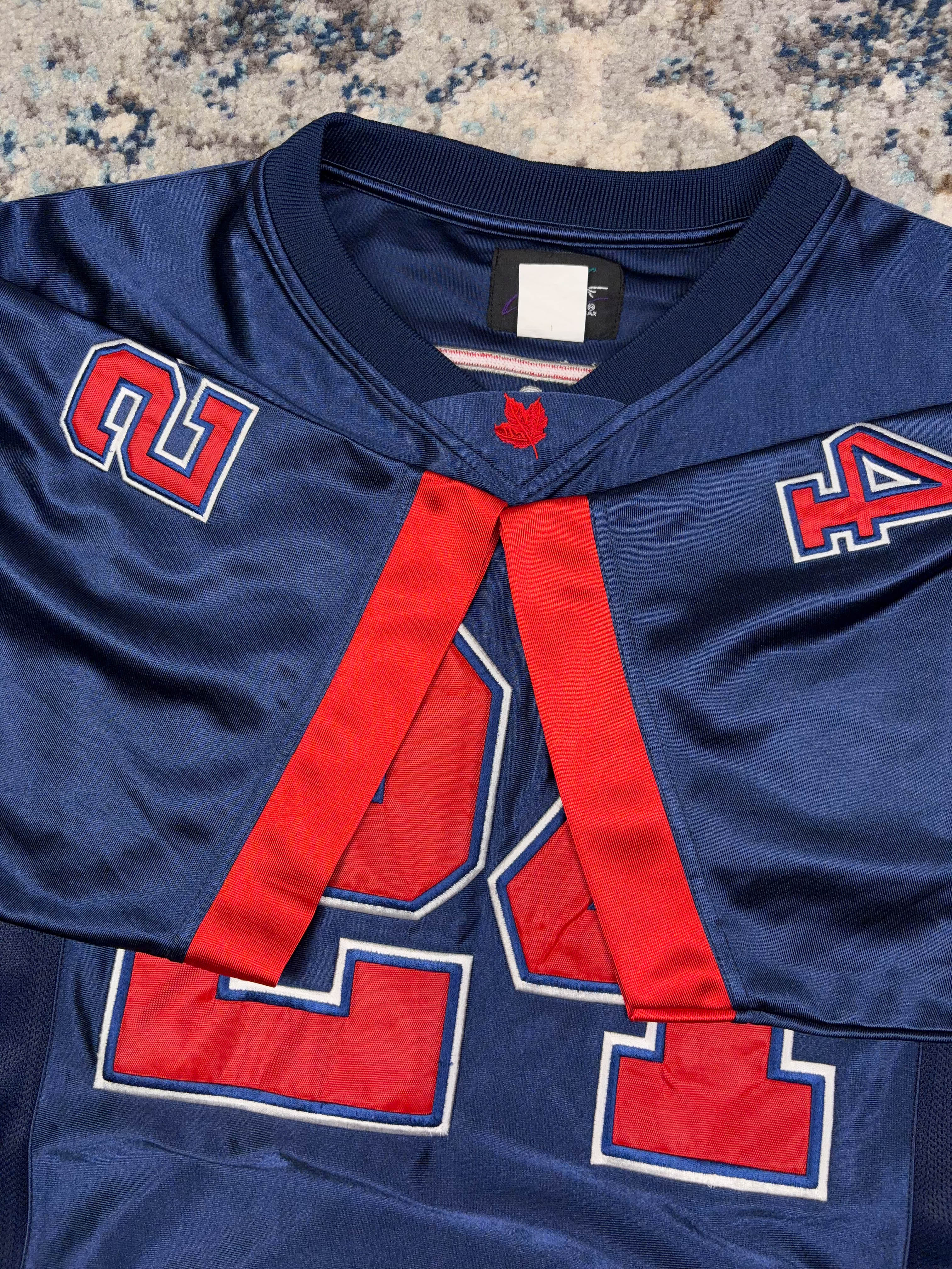 Vintage Molson I Am Canadian Beer Promo Football Jersey Size Large