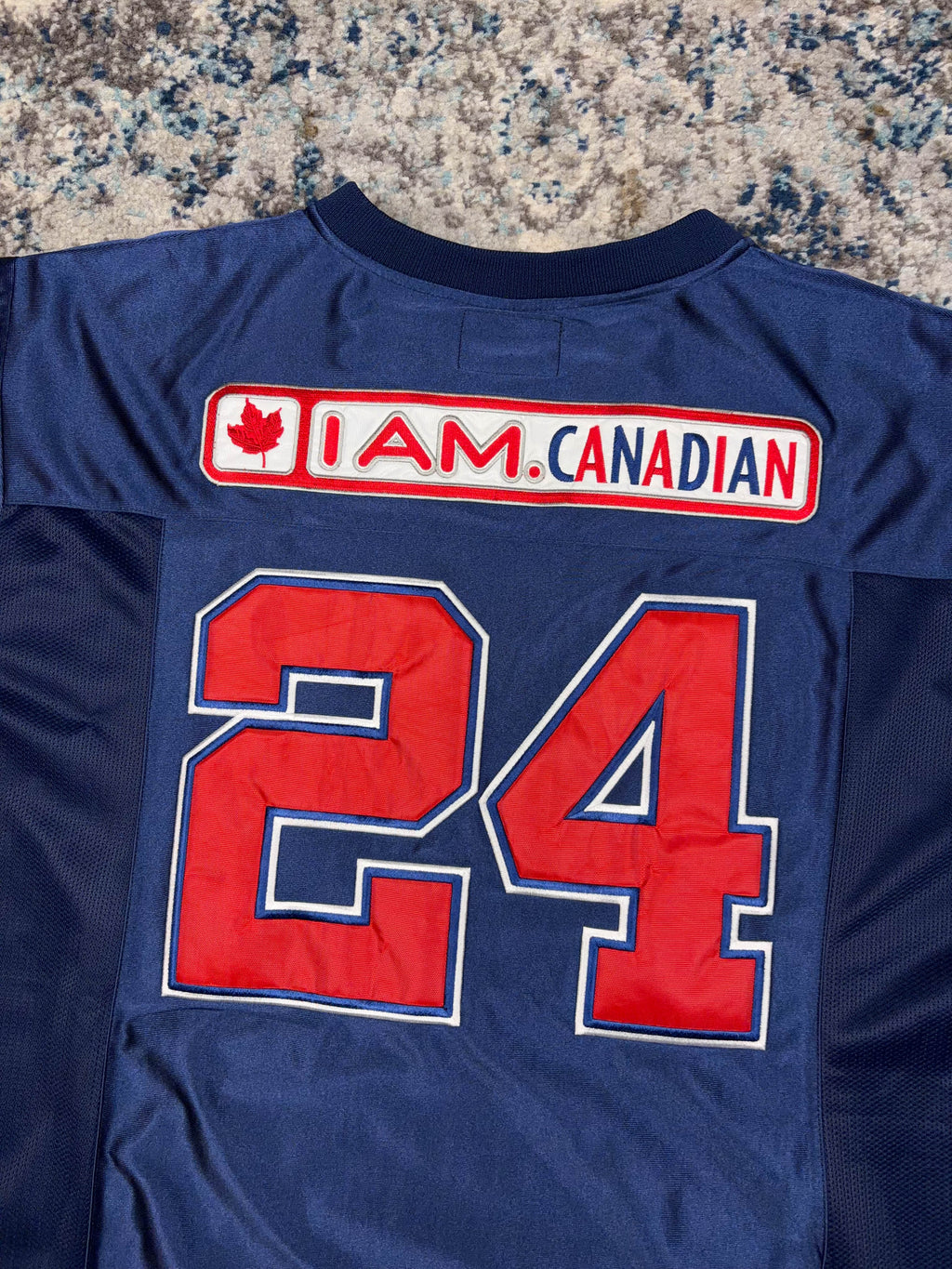 Vintage Molson I Am Canadian Beer Promo Football Jersey Size Large
