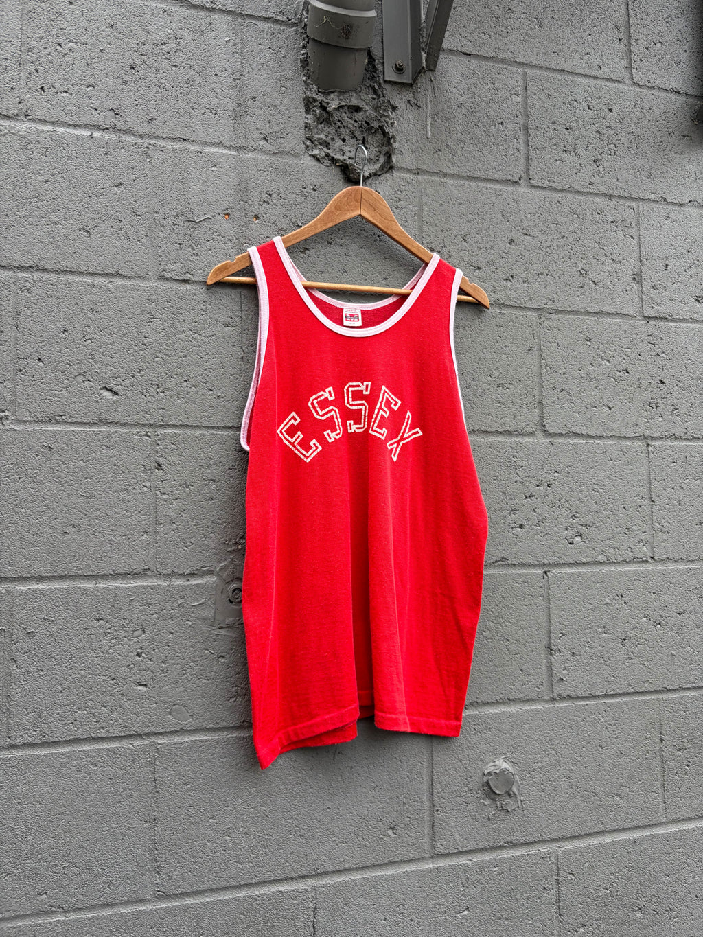 Vintage 80s/90s Essex Arc Spellout Basketball Jersey Size Large