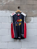 Vintage Kansas Jayhawks NCAA Embroidered Logo Basketball Jersey Size Large