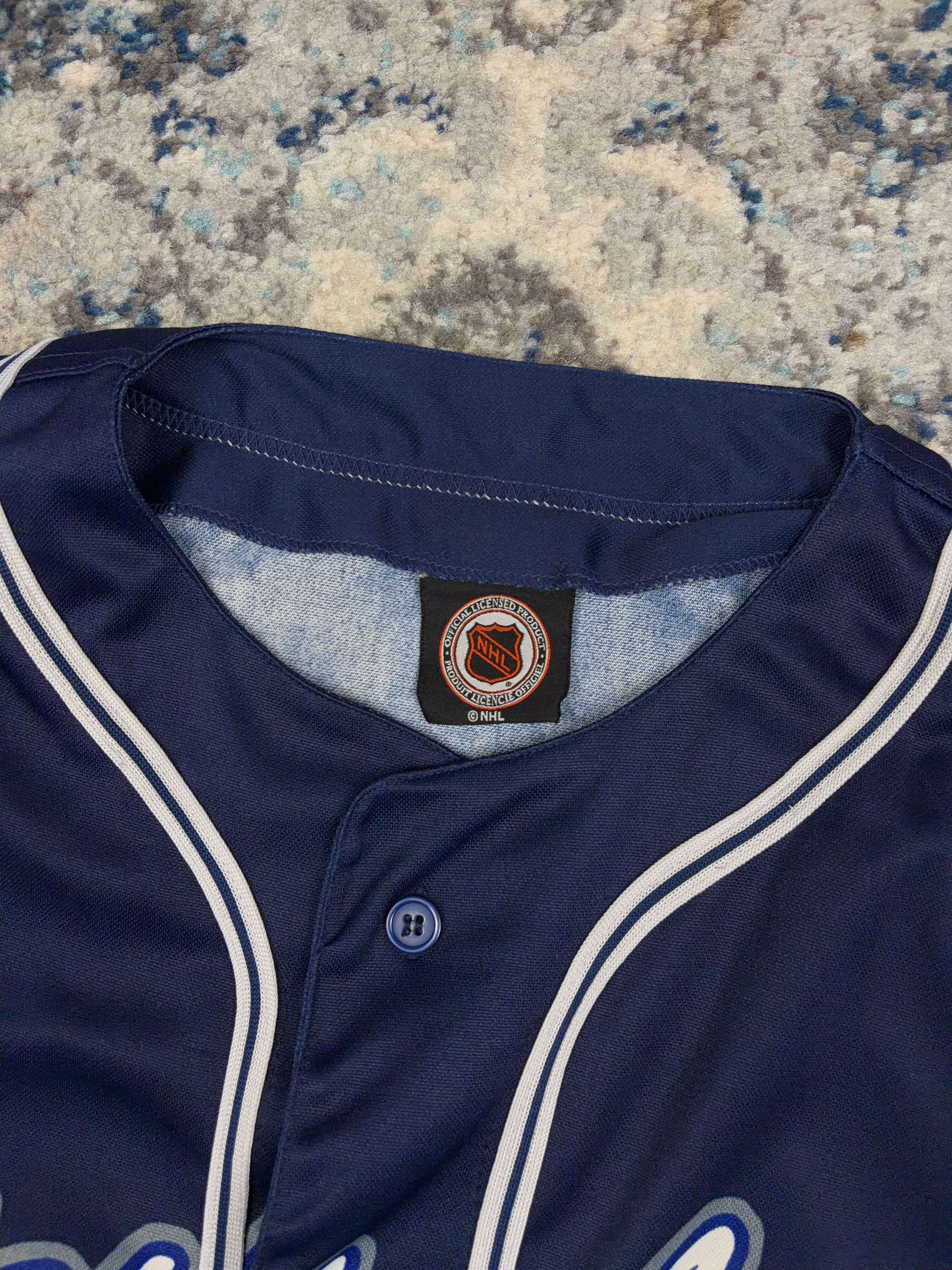 Vintage Toronto Maple Leafs NHL Tailsweep Baseball Jersey Size XL