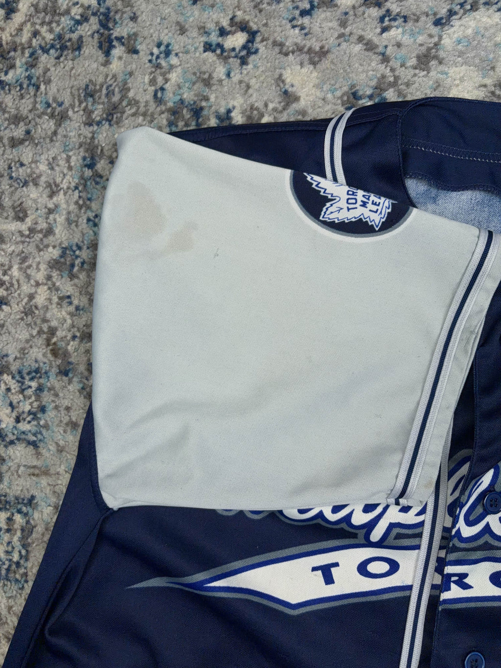 Vintage Toronto Maple Leafs NHL Tailsweep Baseball Jersey Size XL