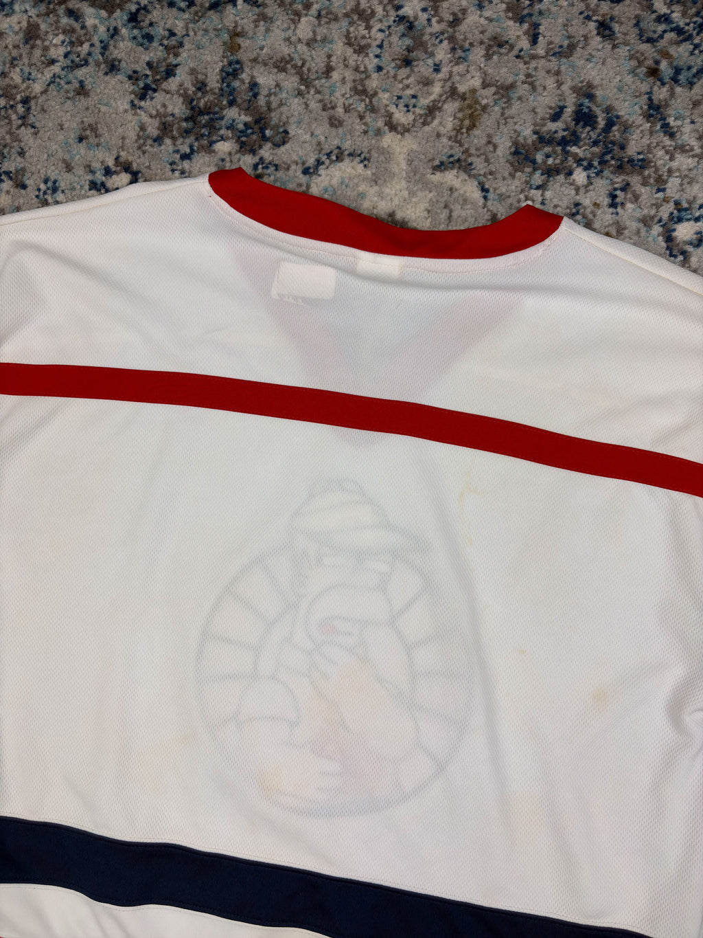 Vintage 2005 Homer Simpson Poker Night Stitched Hockey Jersey Size L/XL