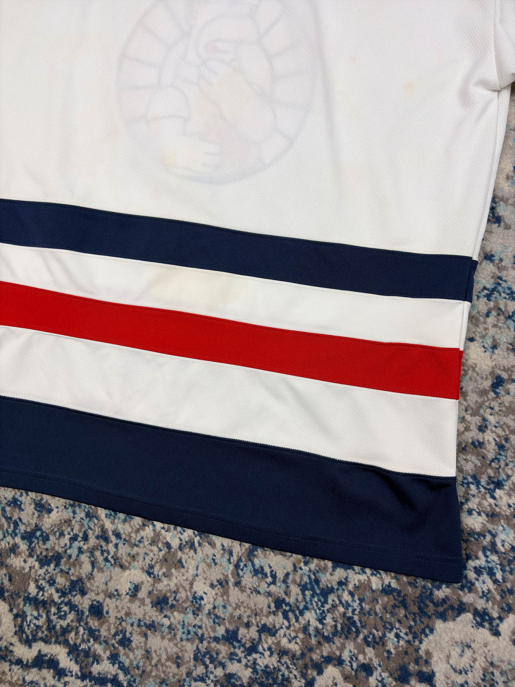Vintage 2005 Homer Simpson Poker Night Stitched Hockey Jersey Size L/XL