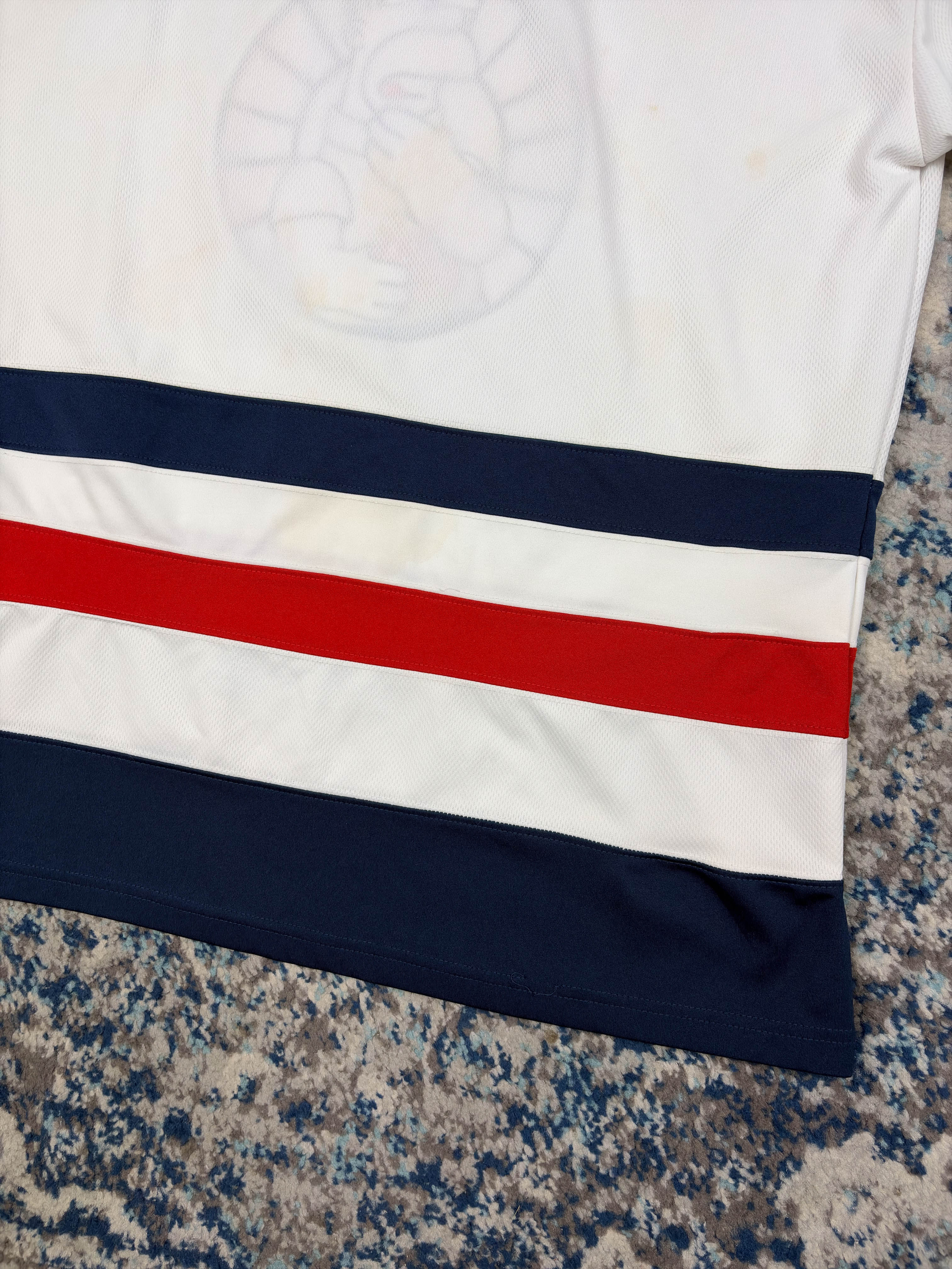 Vintage 2005 Homer Simpson Poker Night Stitched Hockey Jersey Size L/XL