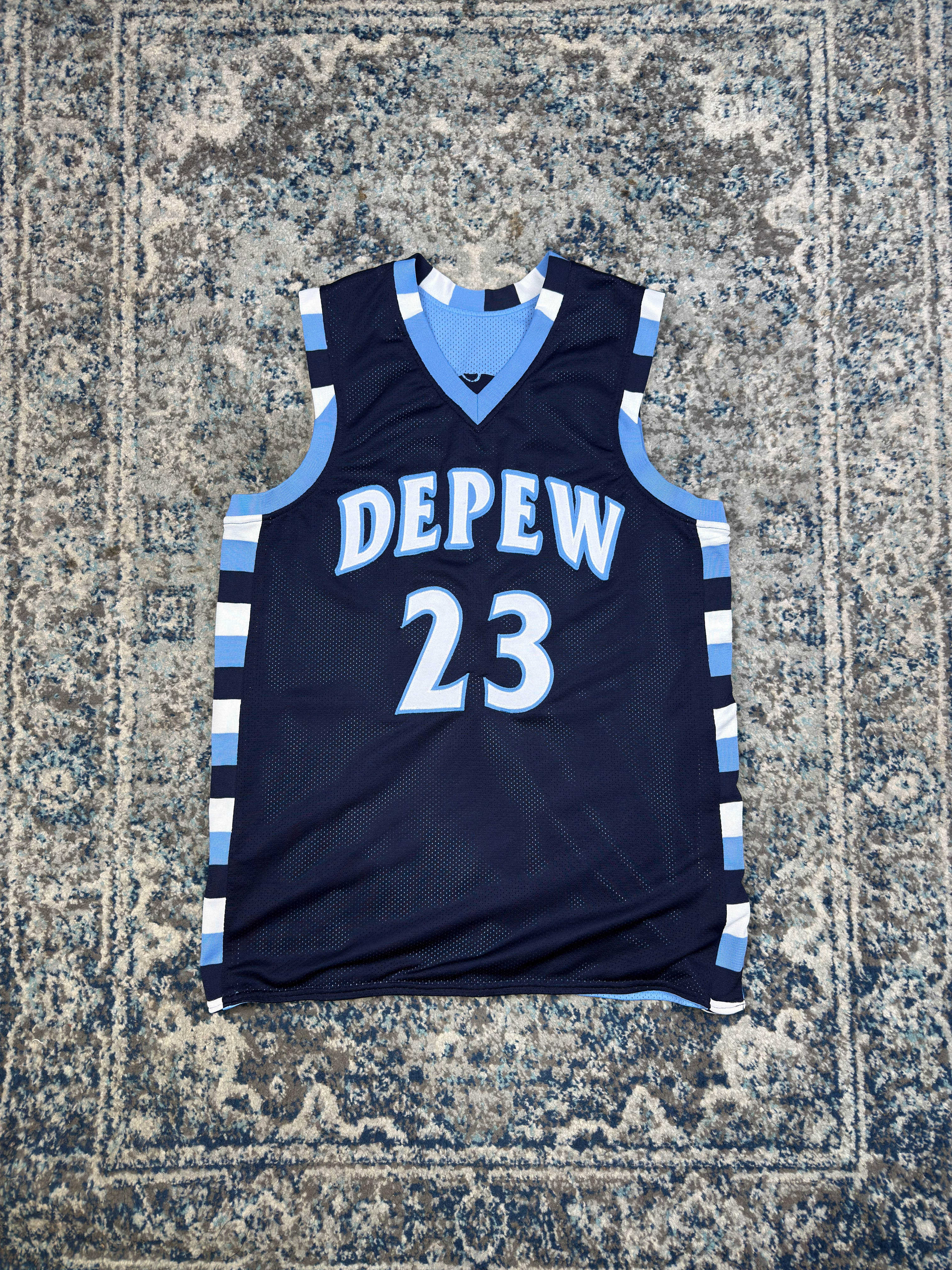 Vintage Depaw Wildcats NCAA Reversible Basketball Jersey Size XL
