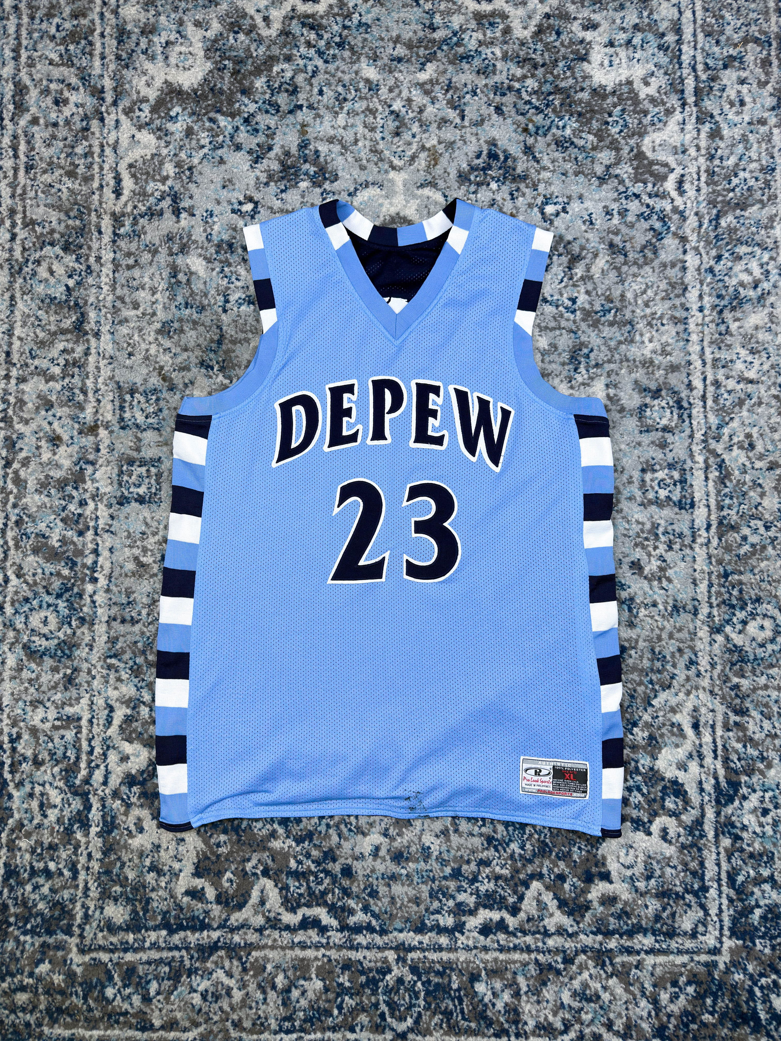 Vintage Depaw Wildcats NCAA Reversible Basketball Jersey Size XL