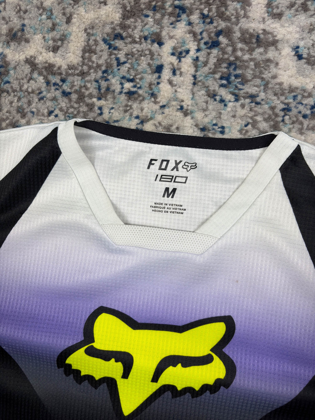 Vintage Fox Racing Sleeve Spellout Motocross Jersey Size Medium