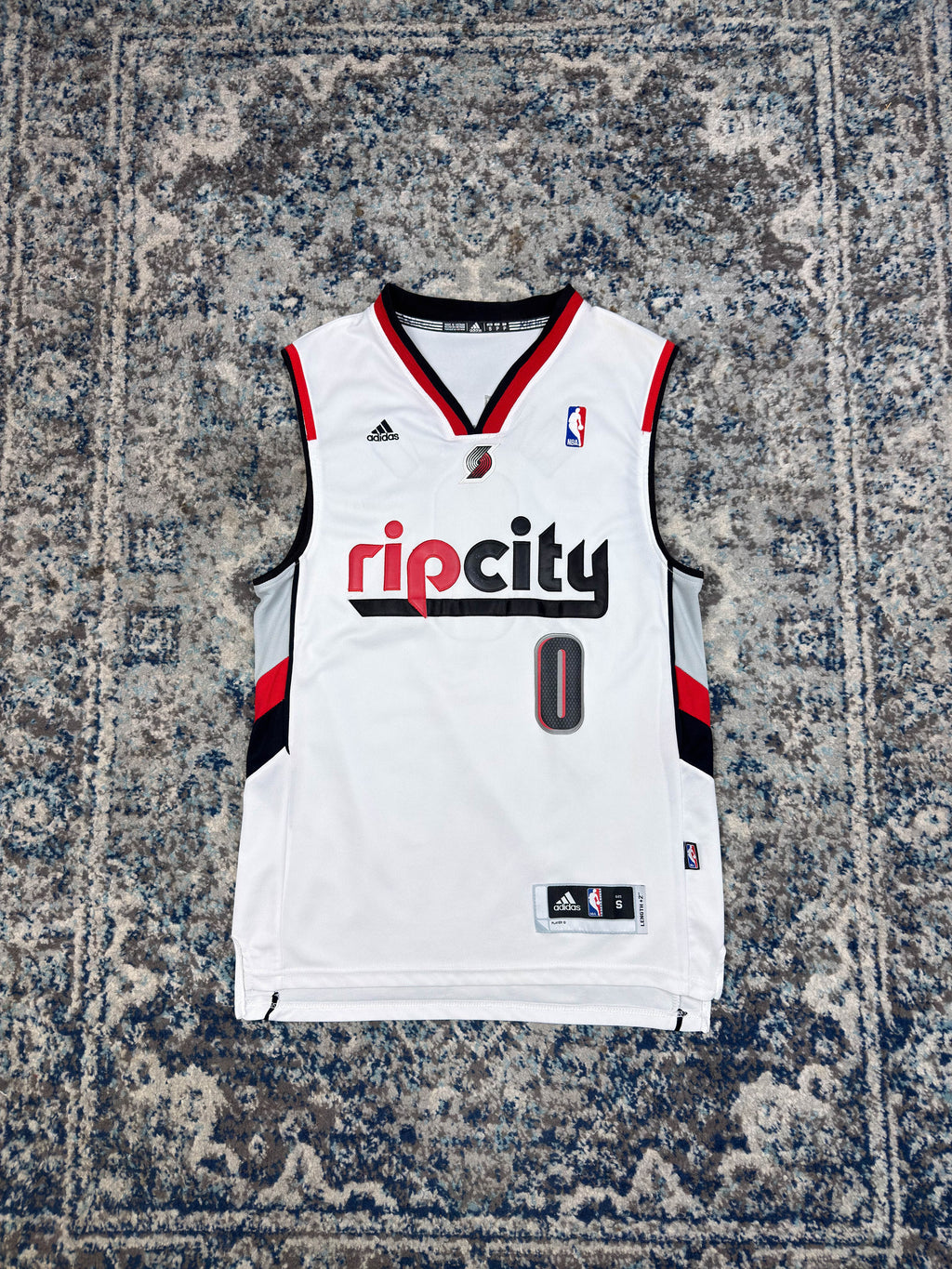 Damian Lillard #0 Portland Trail Blazers NBA Basketball Jersey Size Small