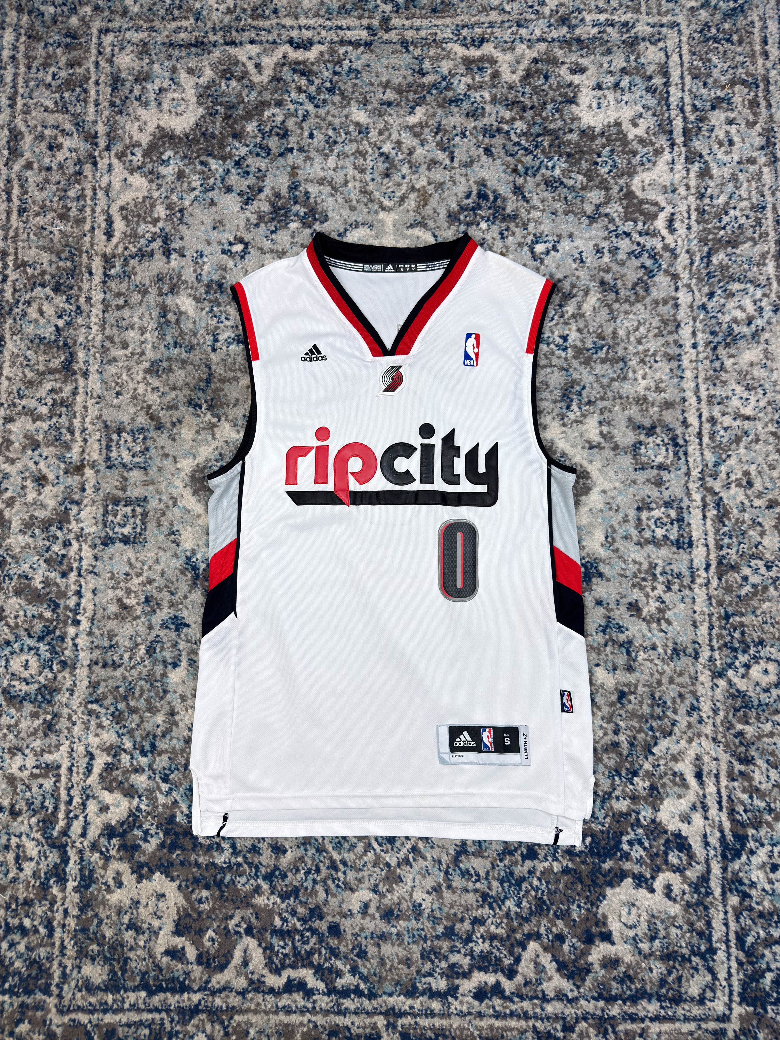 Damian Lillard #0 Portland Trail Blazers NBA Basketball Jersey Size Small