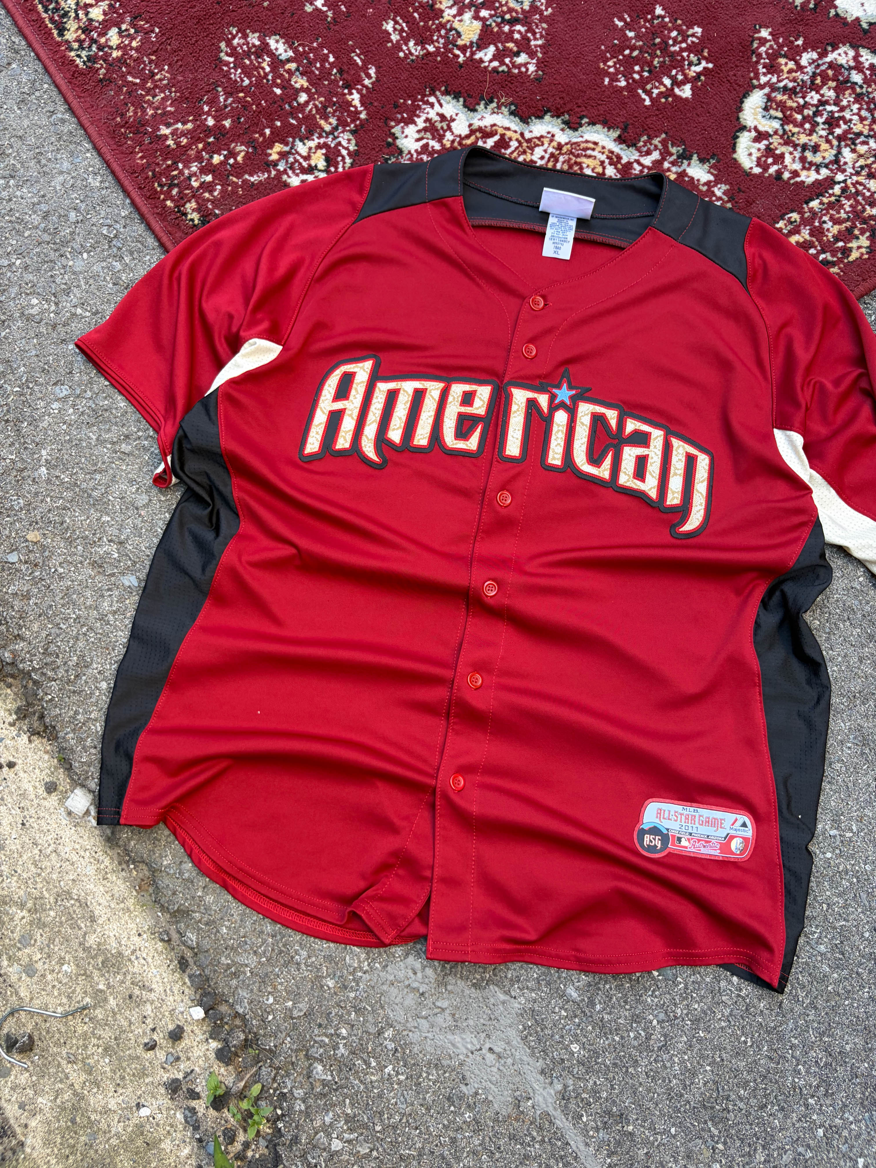 American Stitched Spellout 2011 All Star Game MLB Jersey Size XL