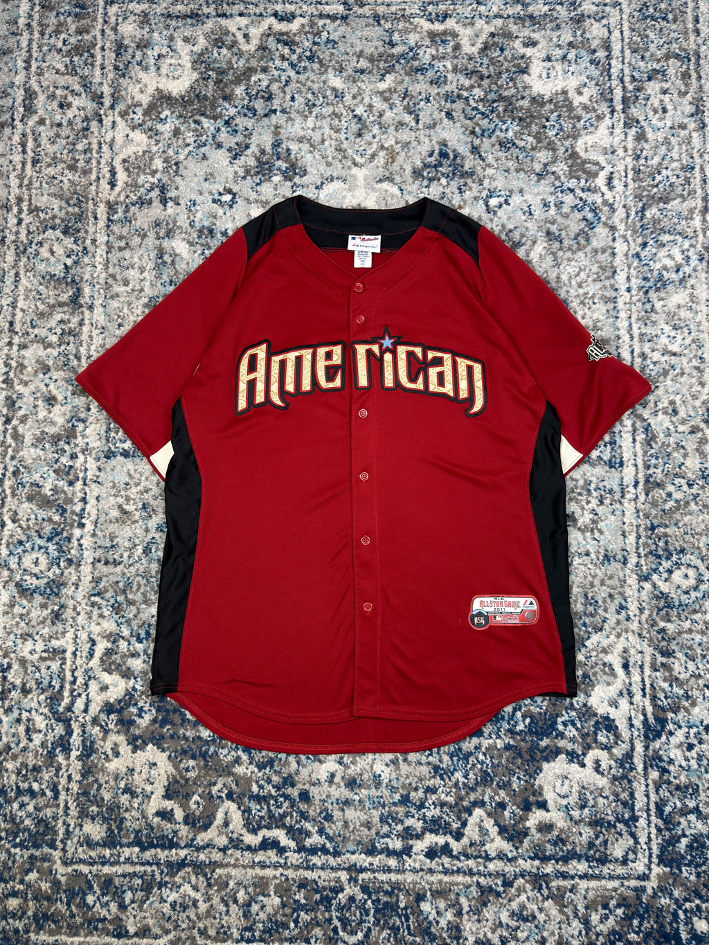 American Stitched Spellout 2011 All Star Game MLB Jersey Size XL