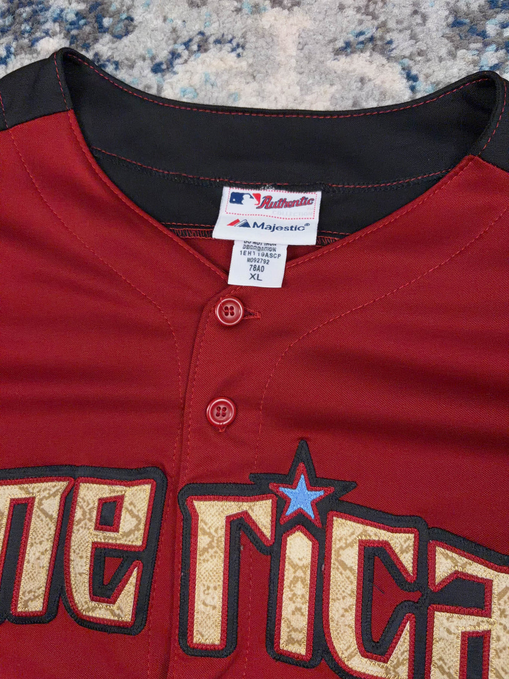 American Stitched Spellout 2011 All Star Game MLB Jersey Size XL