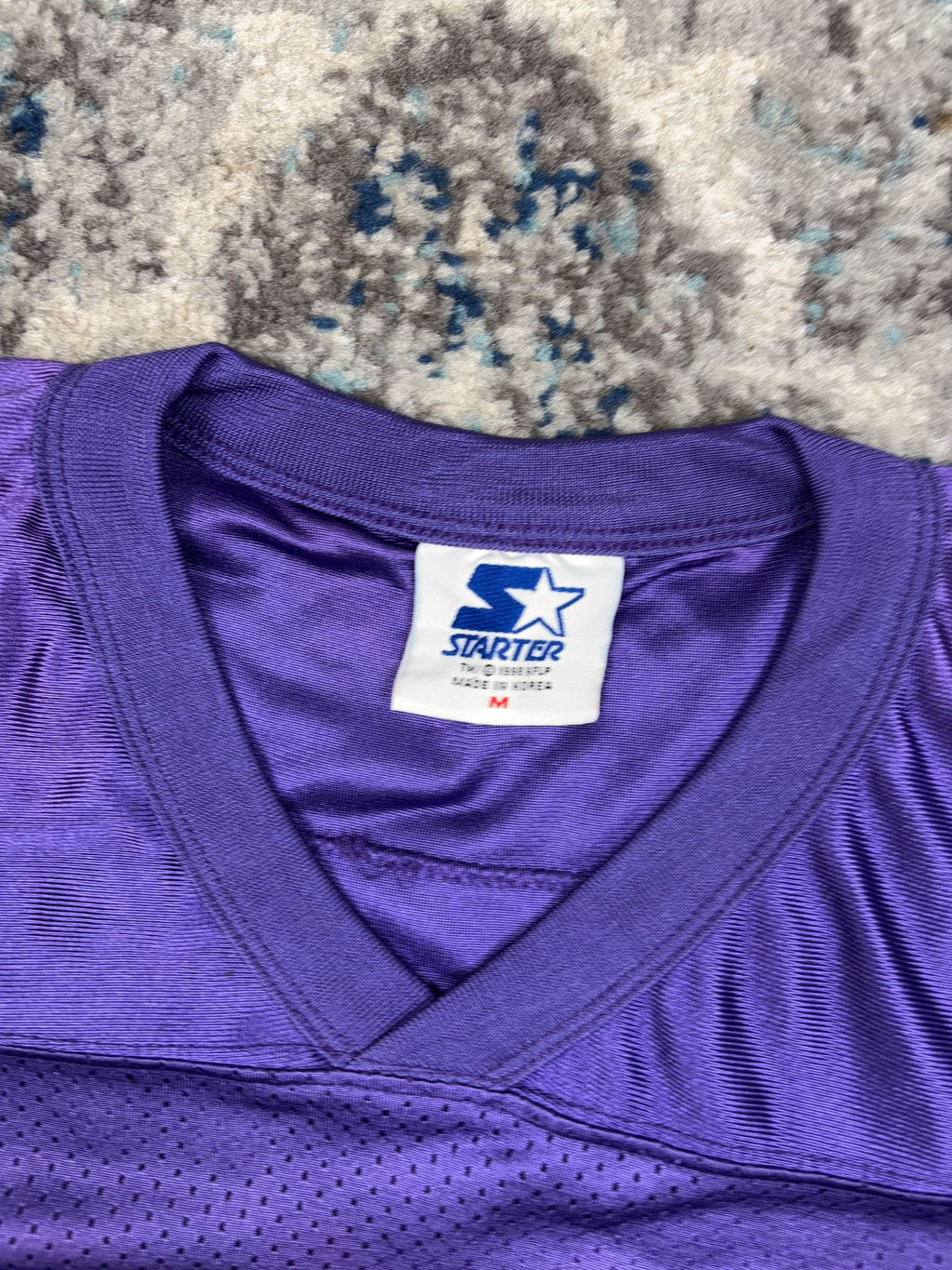 Vintage Randal Cunninham #7 Minnesota Vikings NFL Jersey Size YOUTH Medium
