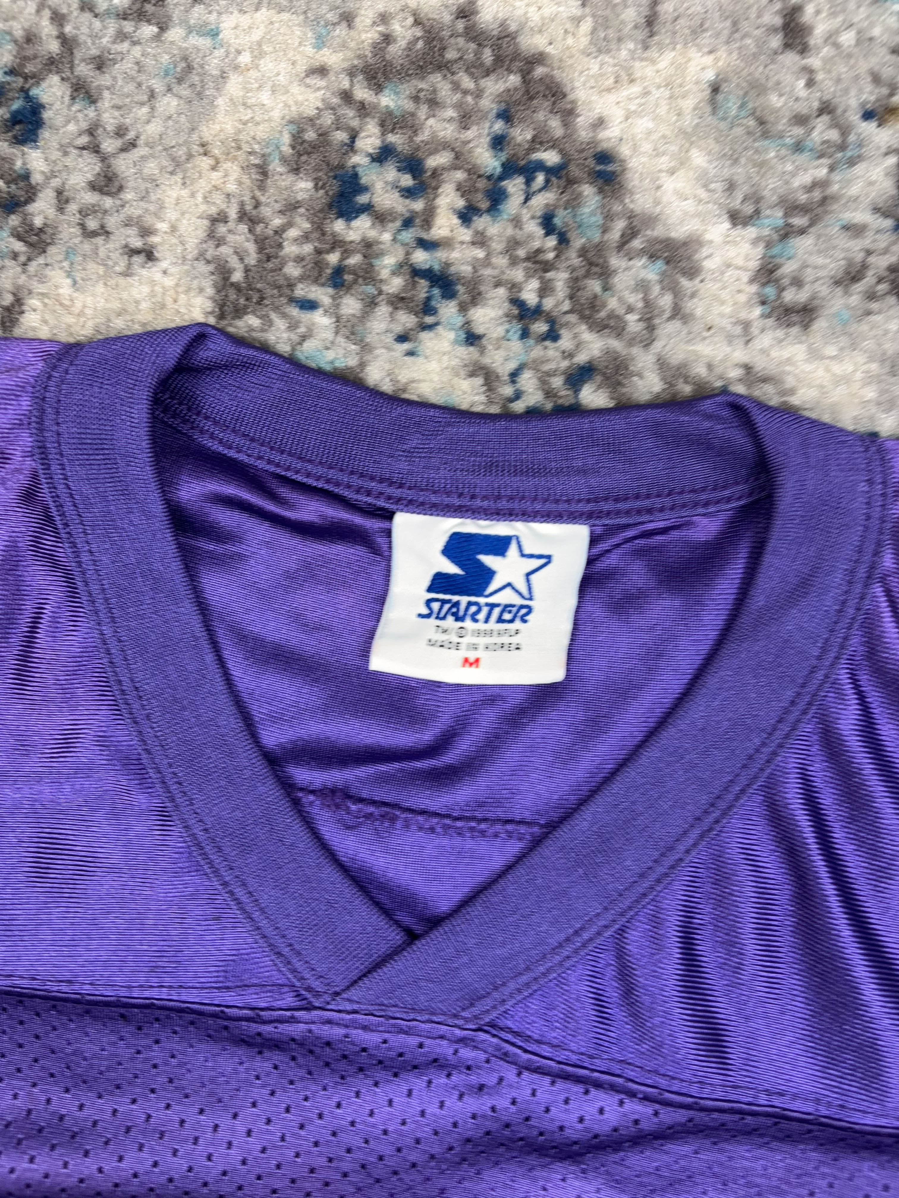 Vintage Randal Cunninham #7 Minnesota Vikings NFL Jersey Size YOUTH Medium
