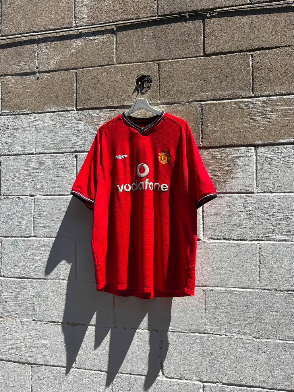 Vintage 2004 Manchester United Home Umbro Soccer Jersey Size XL