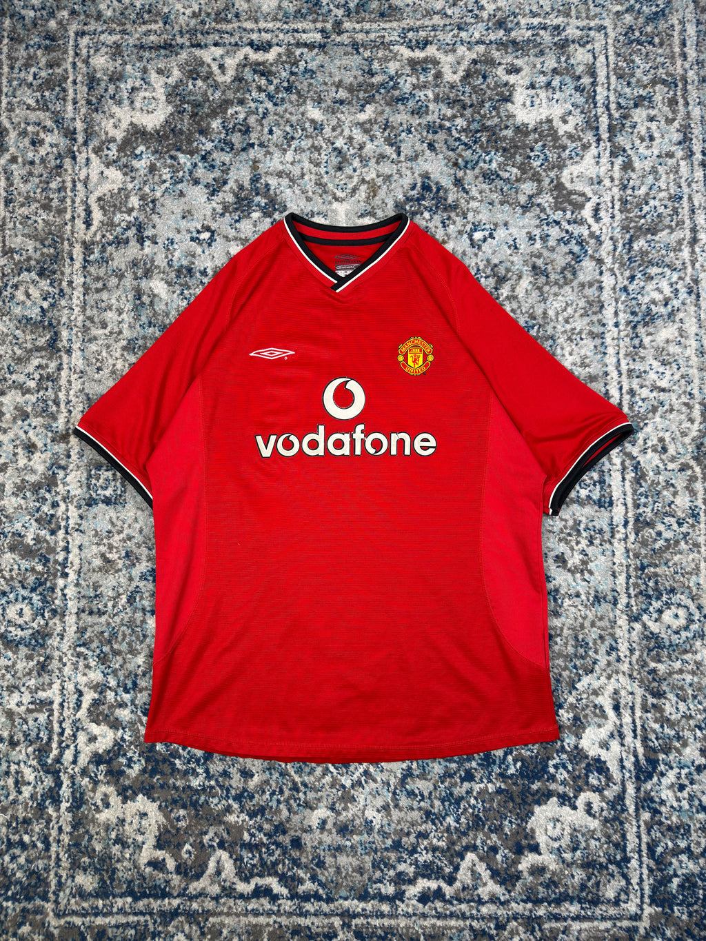 Vintage 2004 Manchester United Home Umbro Soccer Jersey Size XL