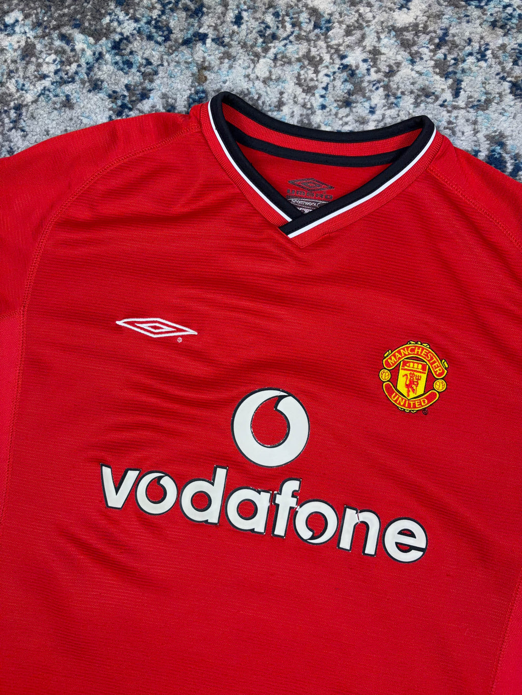 Vintage 2004 Manchester United Home Umbro Soccer Jersey Size XL