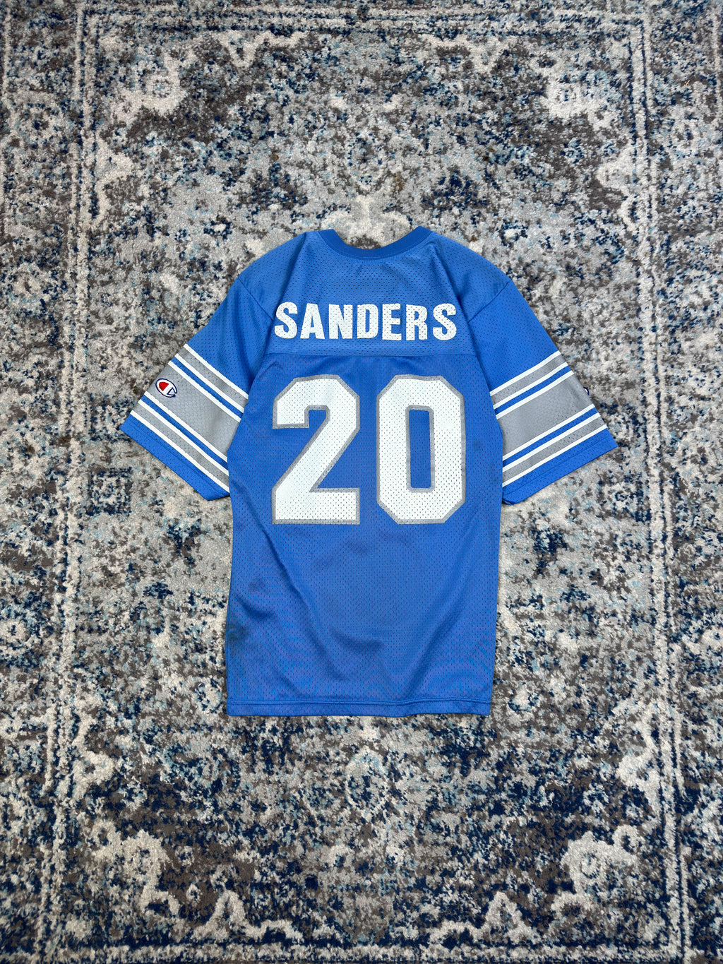 Vintage Barry Sanders #20 Detroit Lions NFL Champion Jersey Size YOUTH Medium