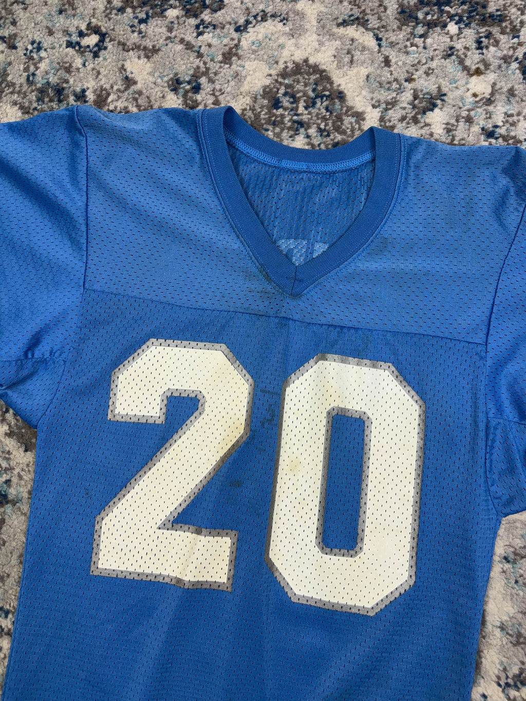 Vintage Barry Sanders #20 Detroit Lions NFL Champion Jersey Size YOUTH Medium