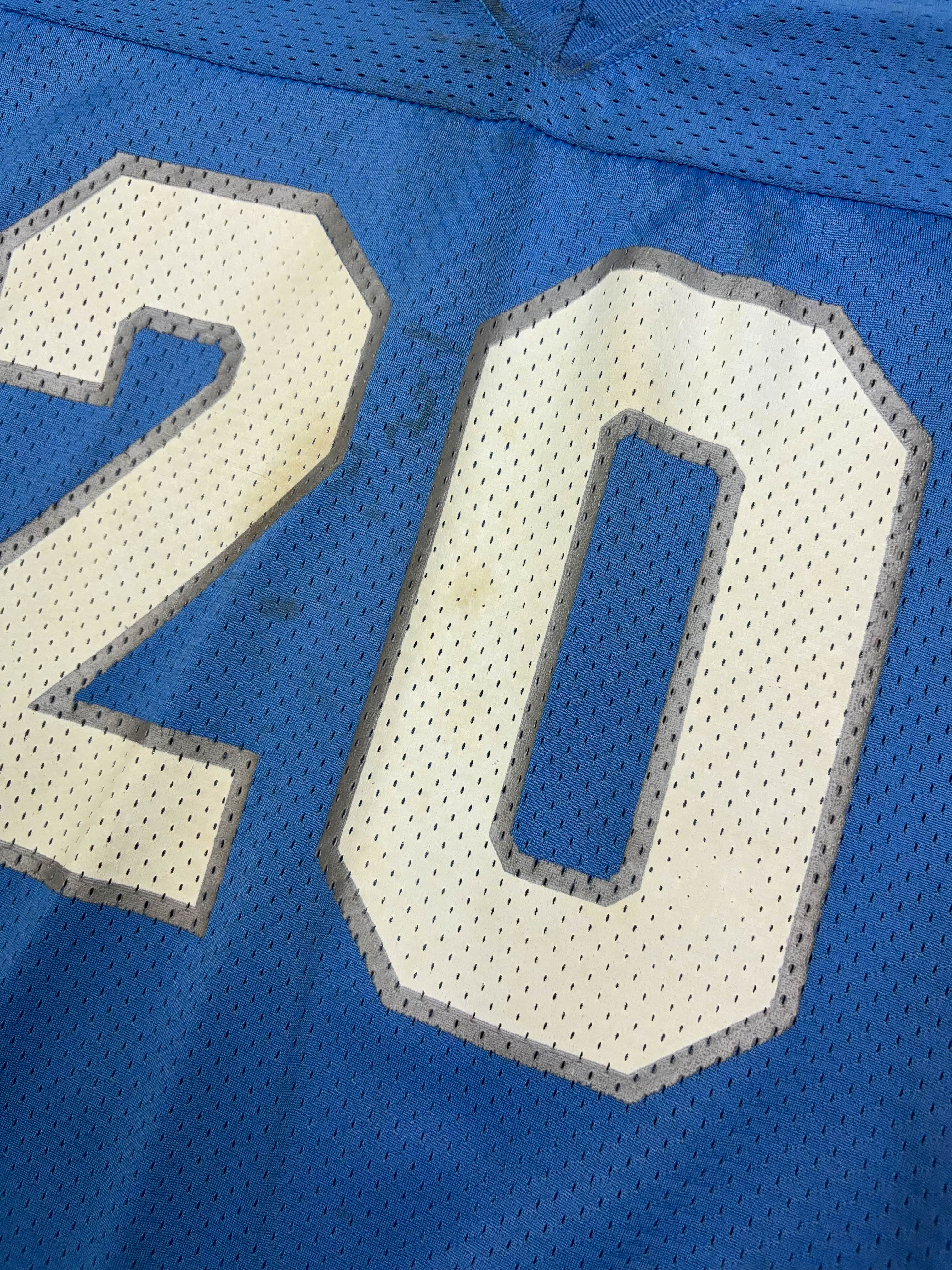 Vintage Barry Sanders #20 Detroit Lions NFL Champion Jersey Size YOUTH Medium