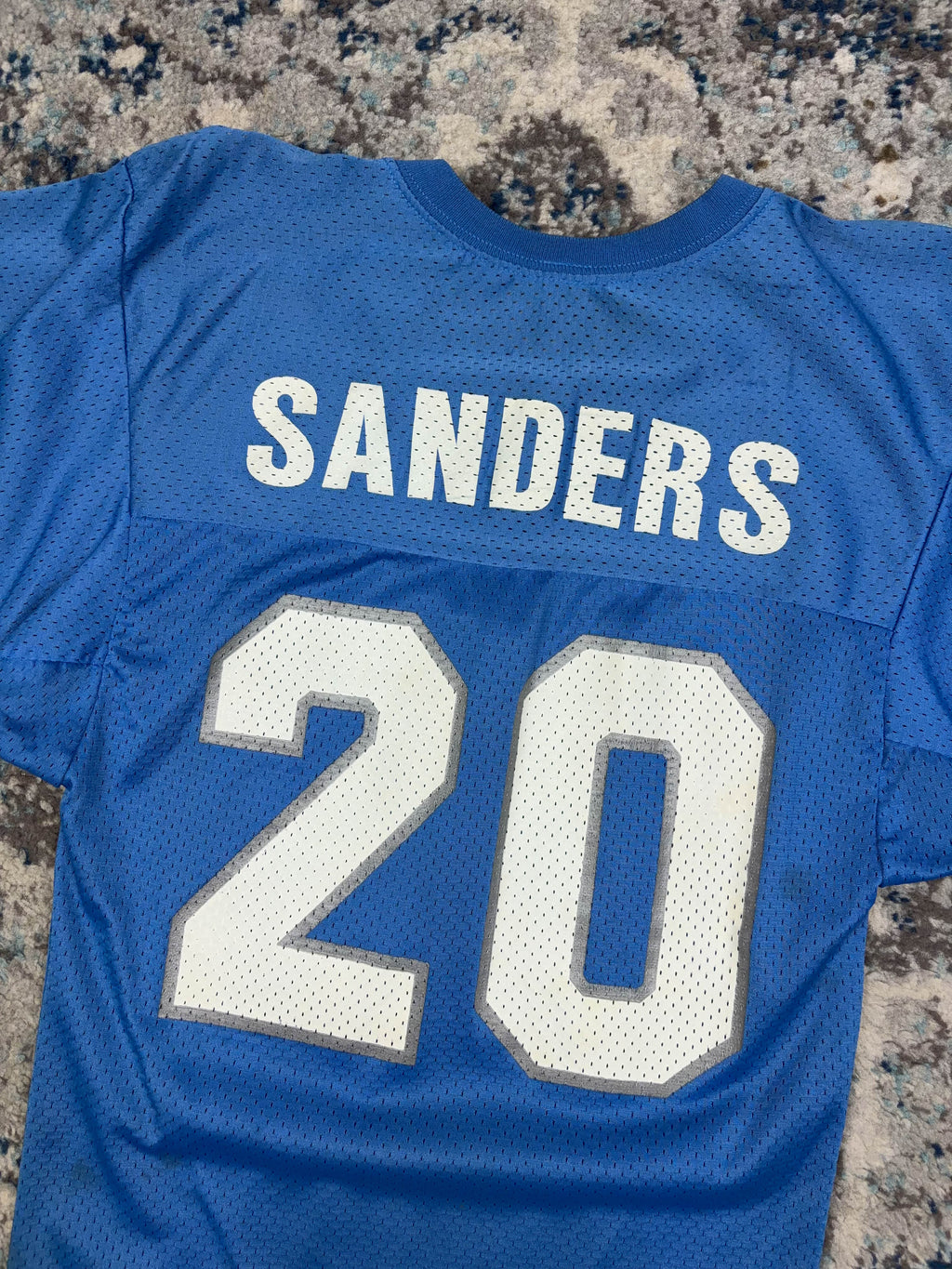 Vintage Barry Sanders #20 Detroit Lions NFL Champion Jersey Size YOUTH Medium